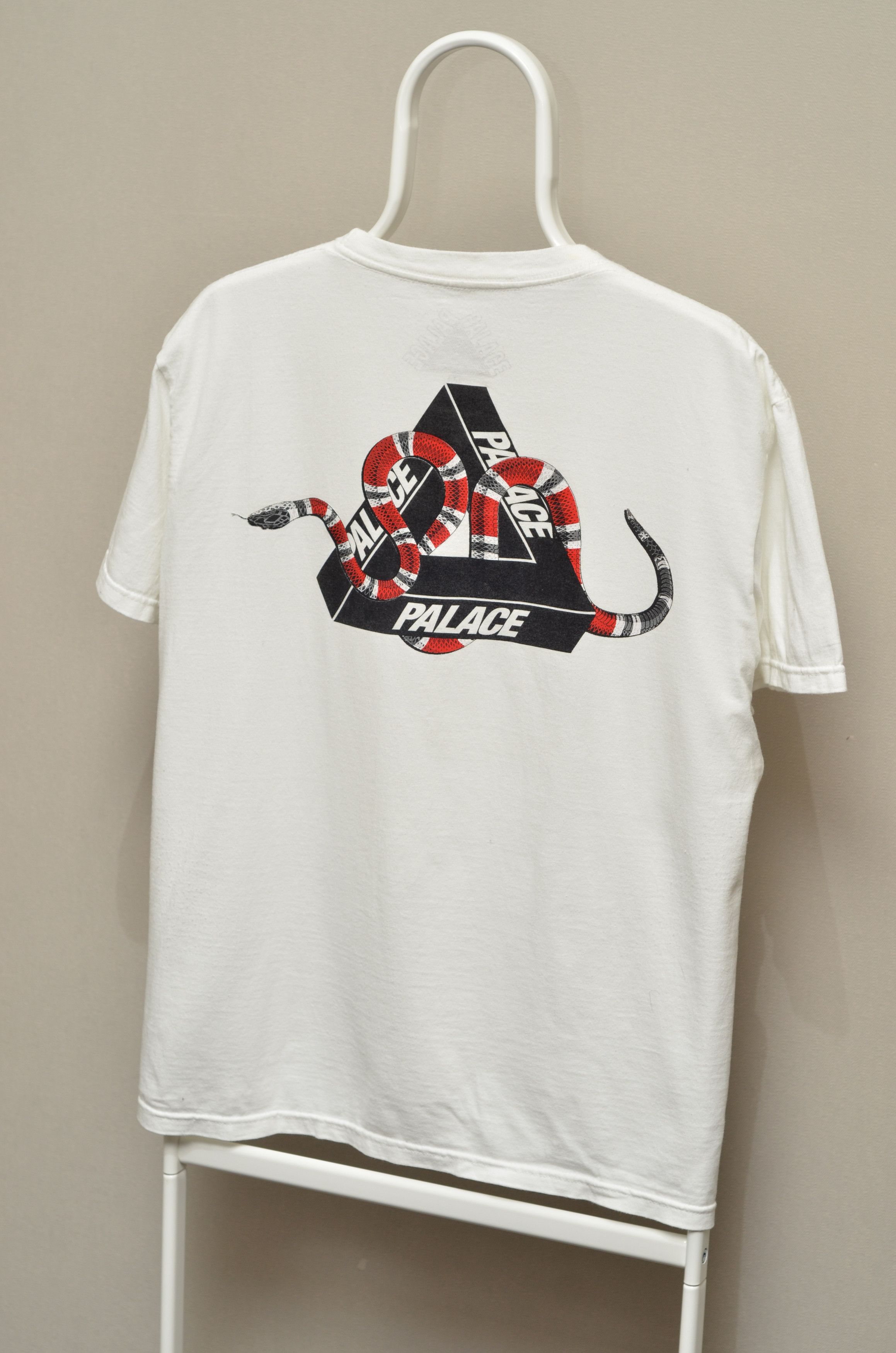 Palace PALACE White Snake Big Logo T Shirt | Grailed