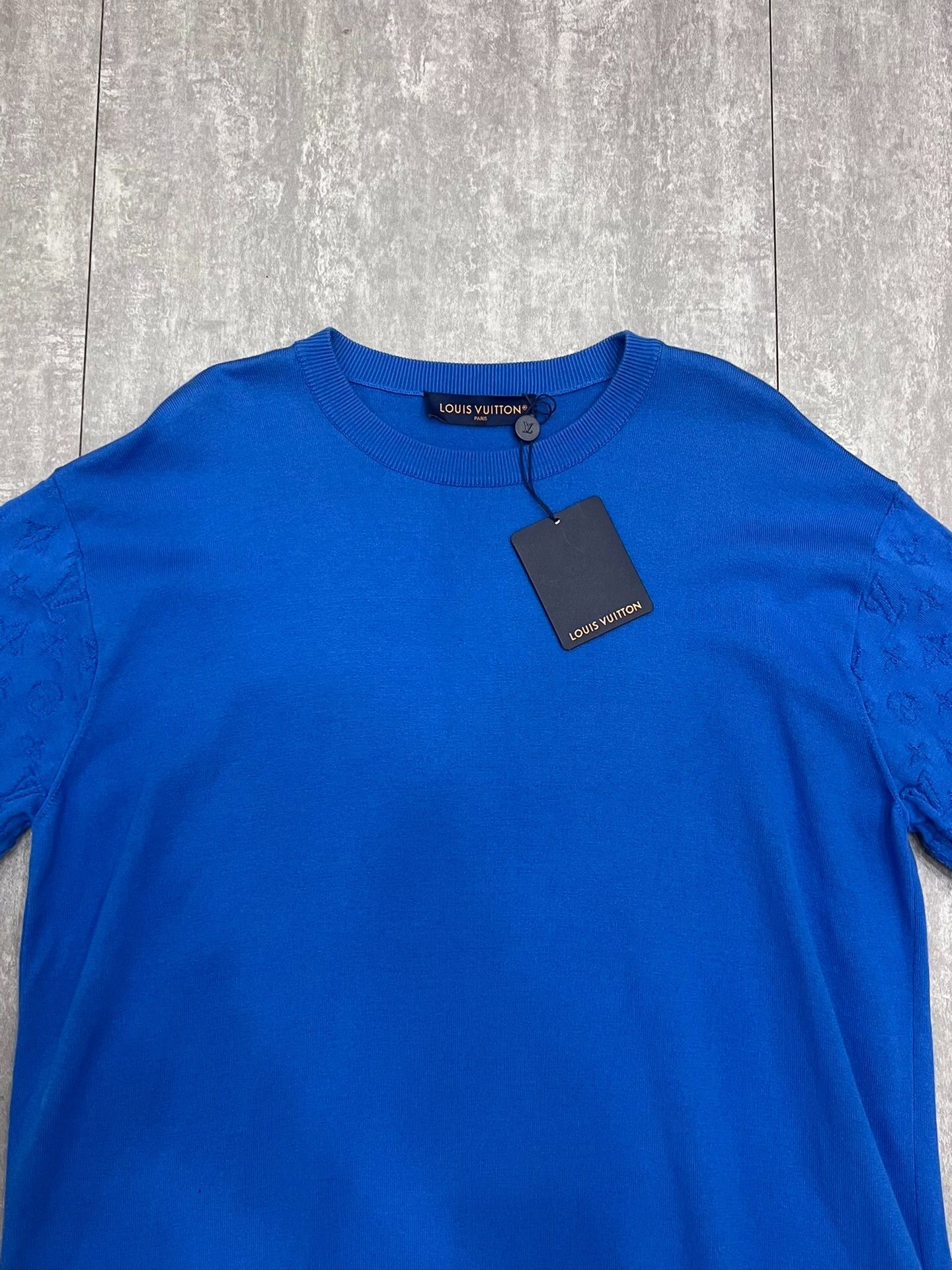Louis Vuitton Louis Vuitton Knit Blue T-Shirt xxl Men Size US XXL / EU 58 / 5 - 3 Thumbnail