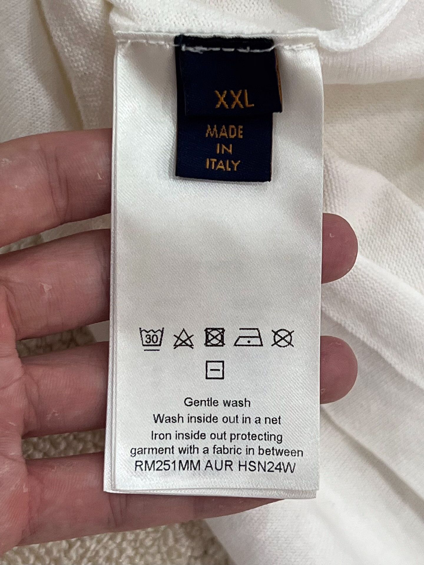 Louis Vuitton Louis Vuitton White T-Shirt xxl Men Size US XXL / EU 58 / 5 - 5 Thumbnail