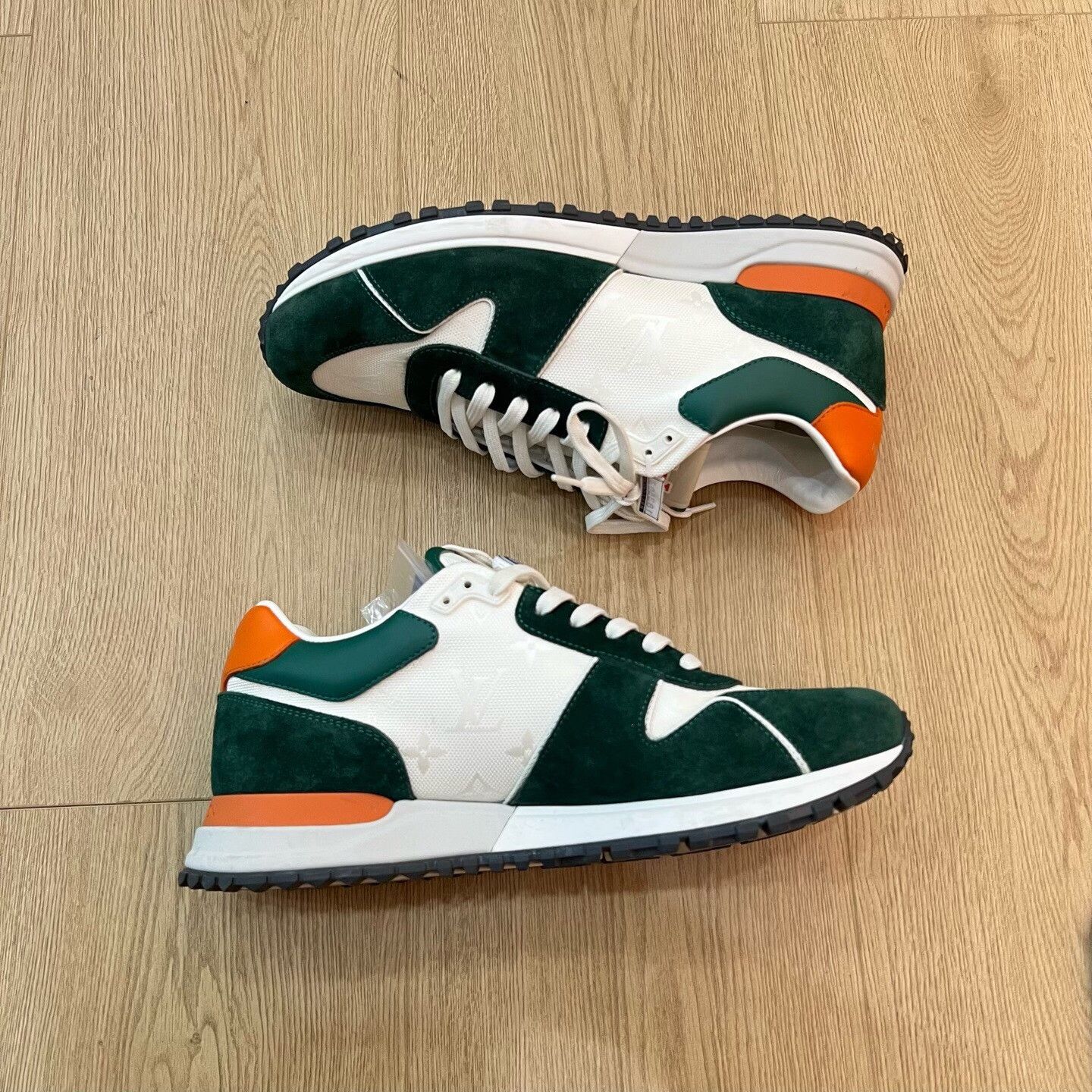 Louis Vuitton Louis Vuitton Patchwork Green Lowtop Sneakers 8.5 Men Size US 8.5 / EU 41-42 - 4 Thumbnail