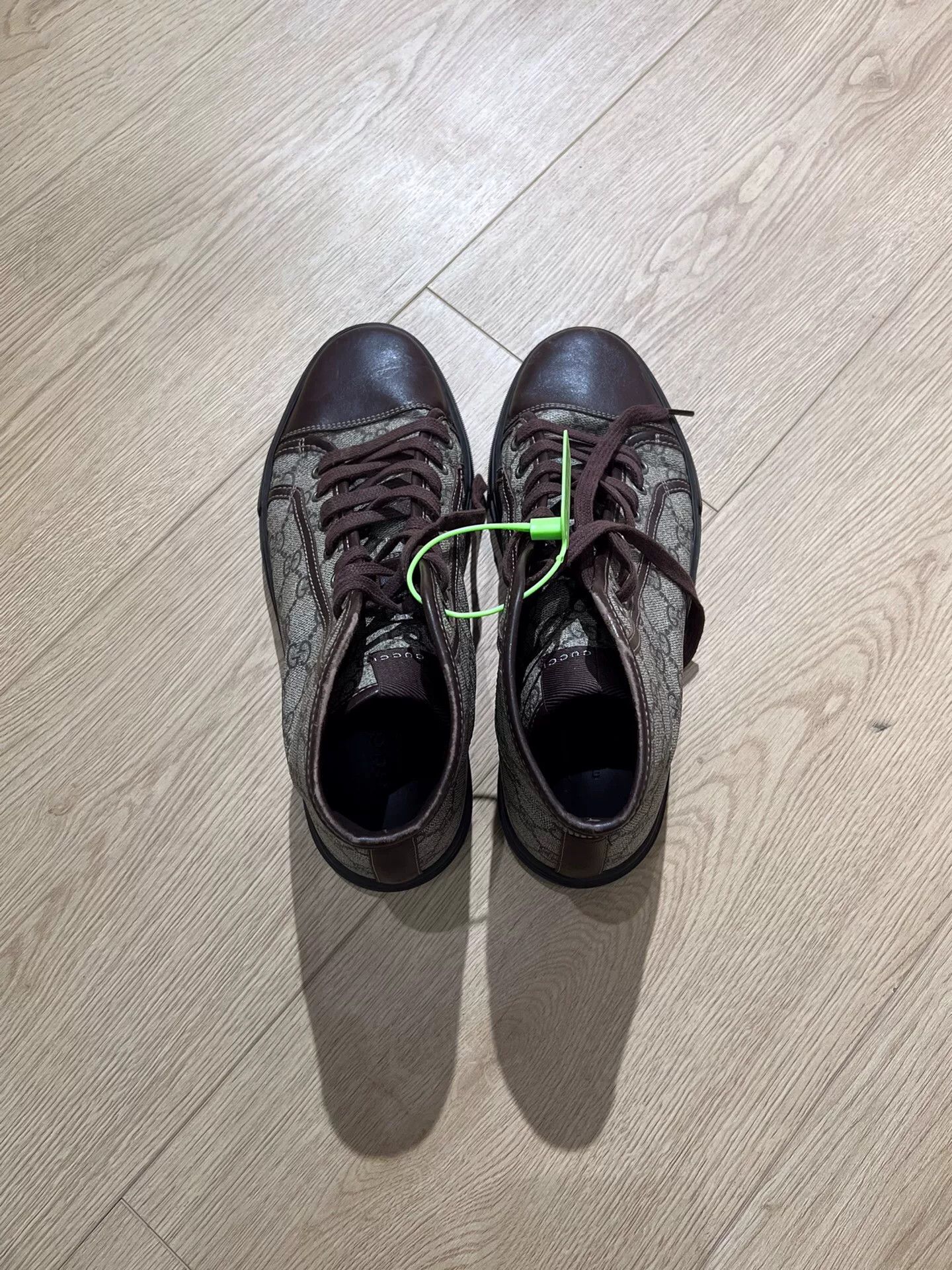 Gucci Gucci Brown Hitop Sneakers 6 Men Size US 6 / EU 39 - 2 Thumbnail