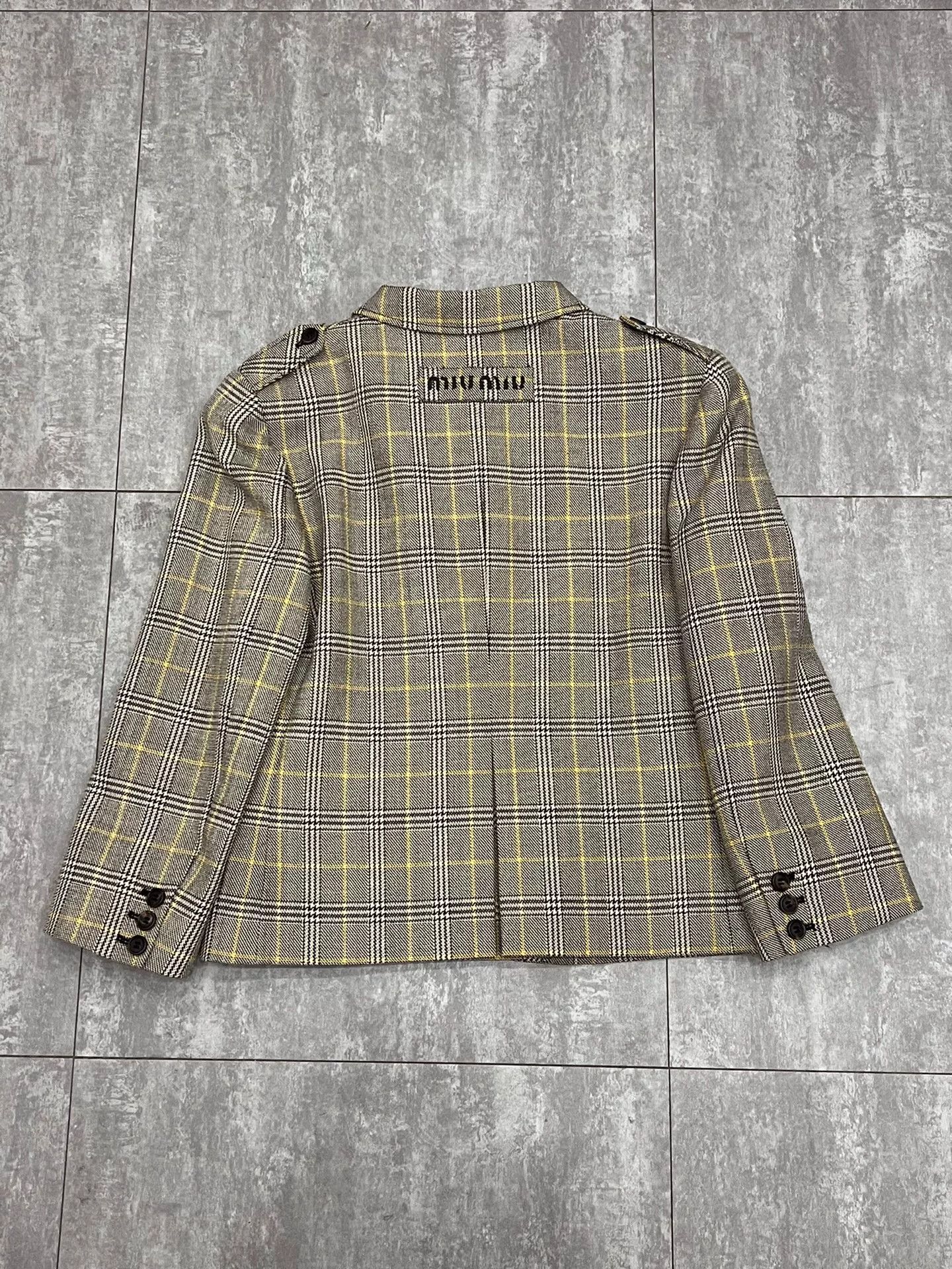 Miu Miu Miu Miu Formal Plaid Jacket S Women Size S / US 4 / IT 40 - 2 Thumbnail