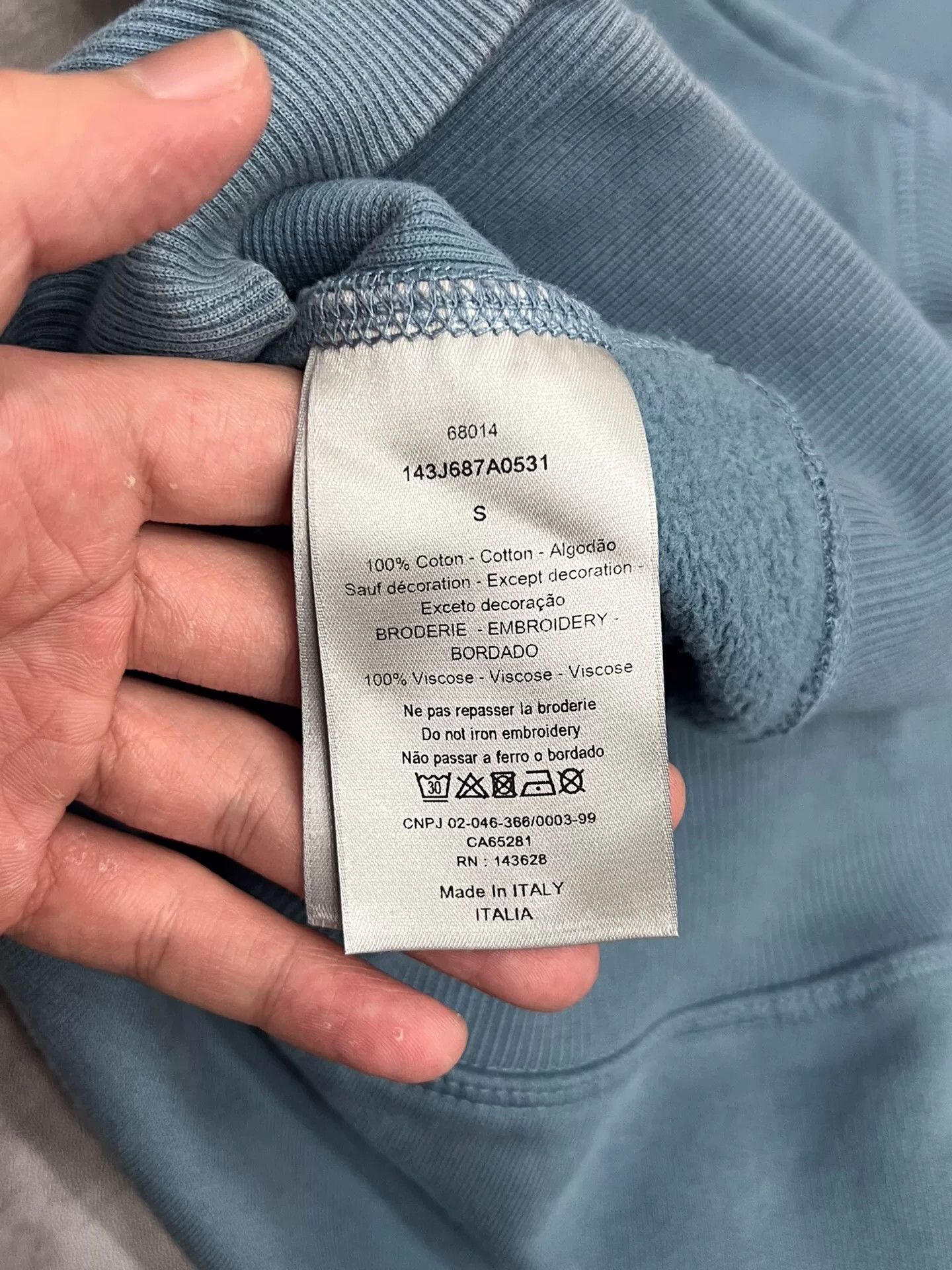 Dior Dior Retro Blue Hoodie S Women Size S / US 4 / IT 40 - 5 Thumbnail