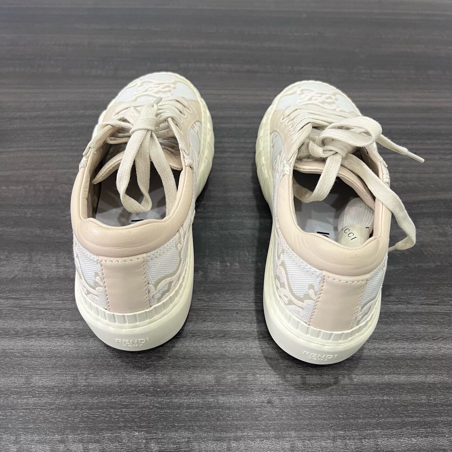 Fendi Fendi Beige Lowtop Sneakers us_6 Women Size US 6 / IT 36 - 5 Thumbnail