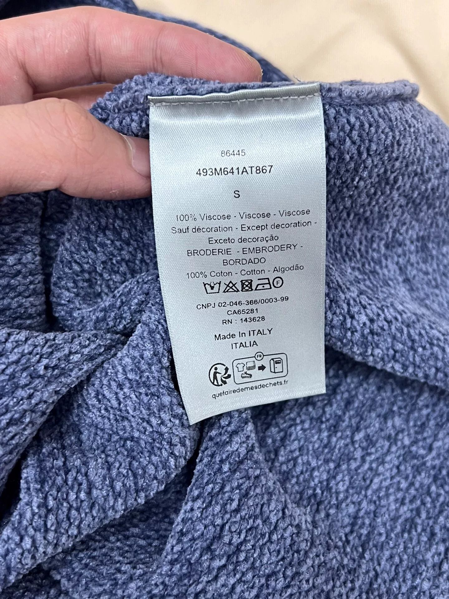 Dior Dior Retro Embroidered Blue Sweater S Women Size S / US 4 / IT 40 - 5 Thumbnail