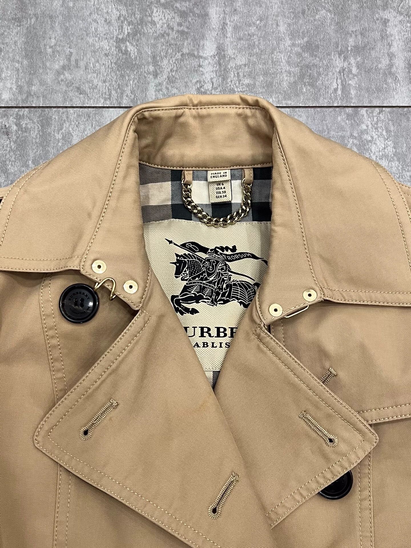 Burberry Burberry Cropped Beige Coat XS Women Size XS / US 0-2 / IT 36-38 - 3 Thumbnail