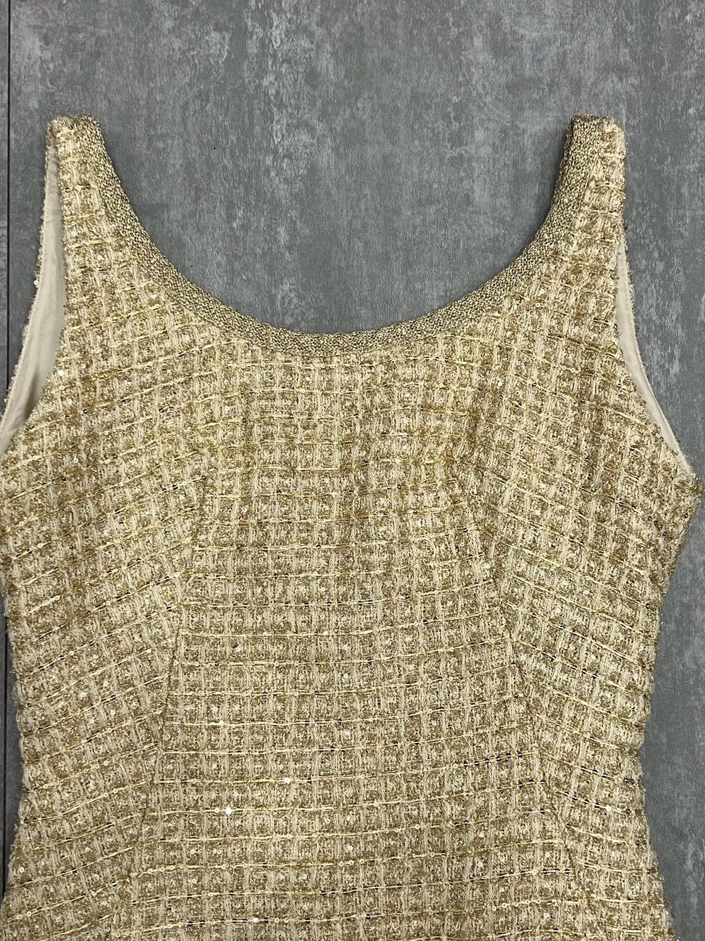 Miu Miu Miu Miu Knit Gold T-Shirt M Women Size M / US 6-8 / IT 42-44 - 3 Thumbnail