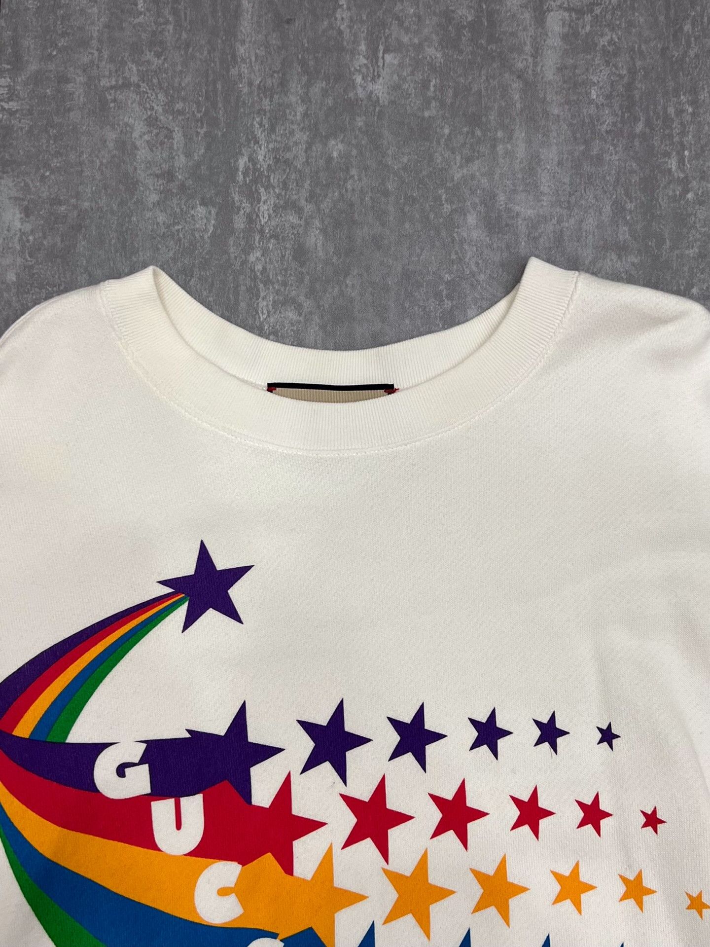 Gucci Gucci Retro Rainbow Multi Hoodie l Men Size US L / EU 52-54 / 3 - 3 Thumbnail