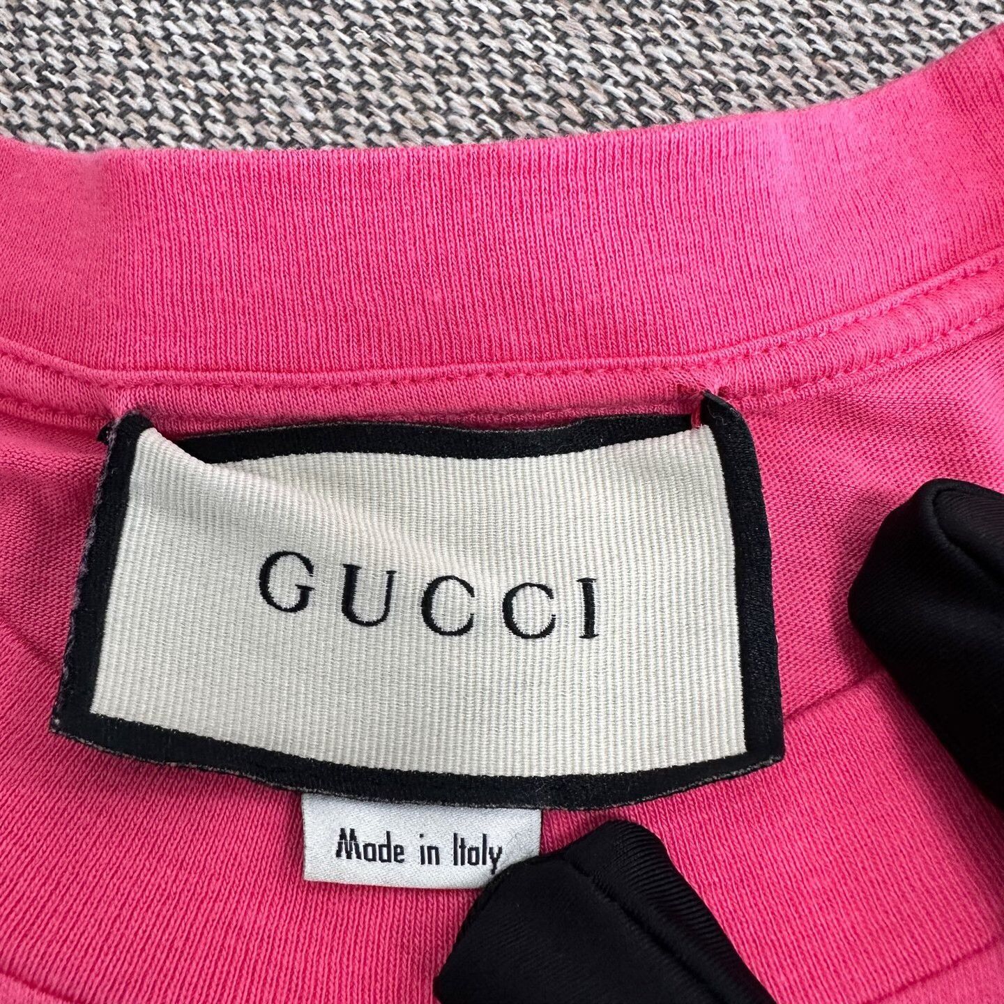 Gucci Gucci Retro Embroidered Pink T-Shirt S Women Size S / US 4 / IT 40 - 3 Thumbnail