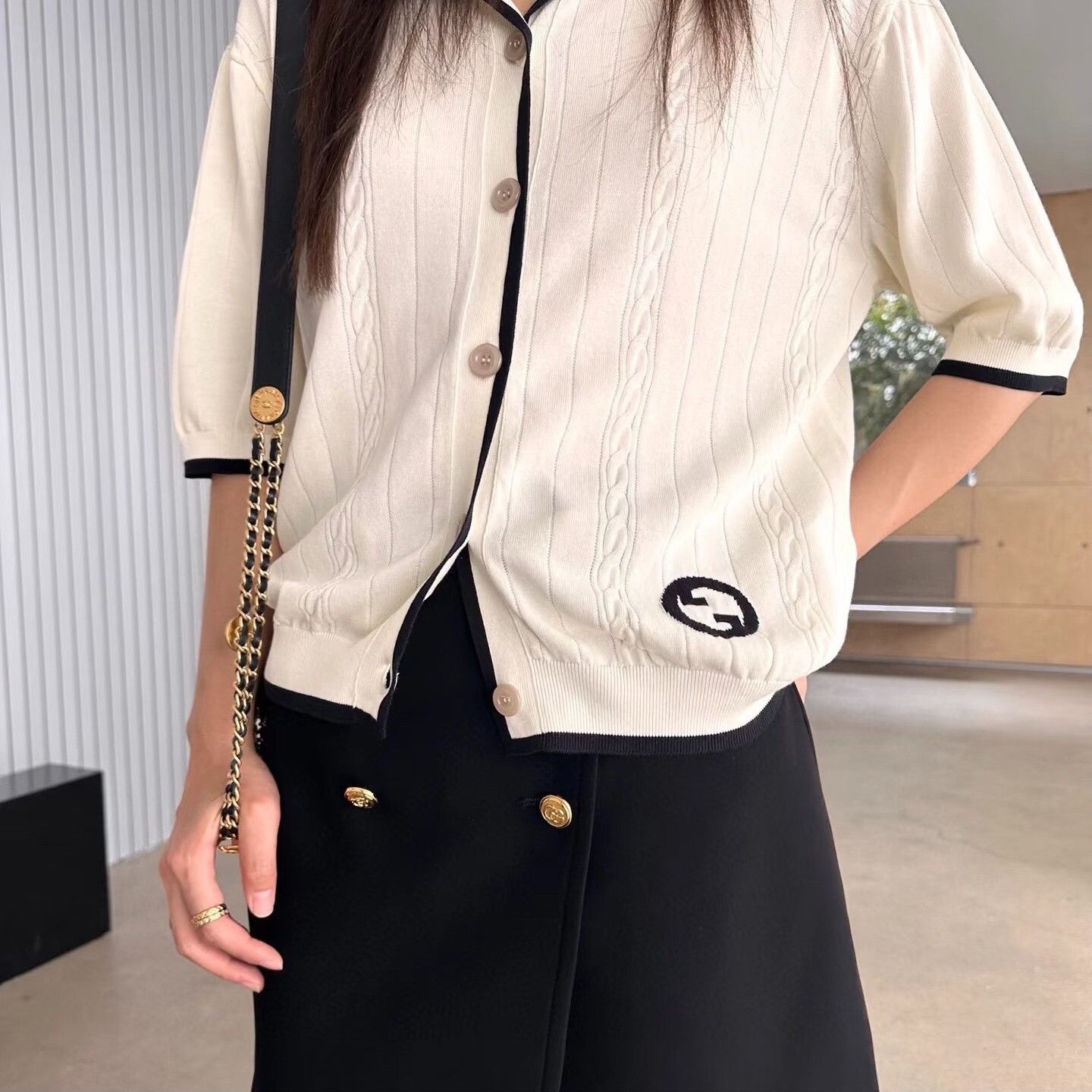 Gucci Gucci Retro White Sweater M Women Size M / US 6-8 / IT 42-44 - 8 Thumbnail
