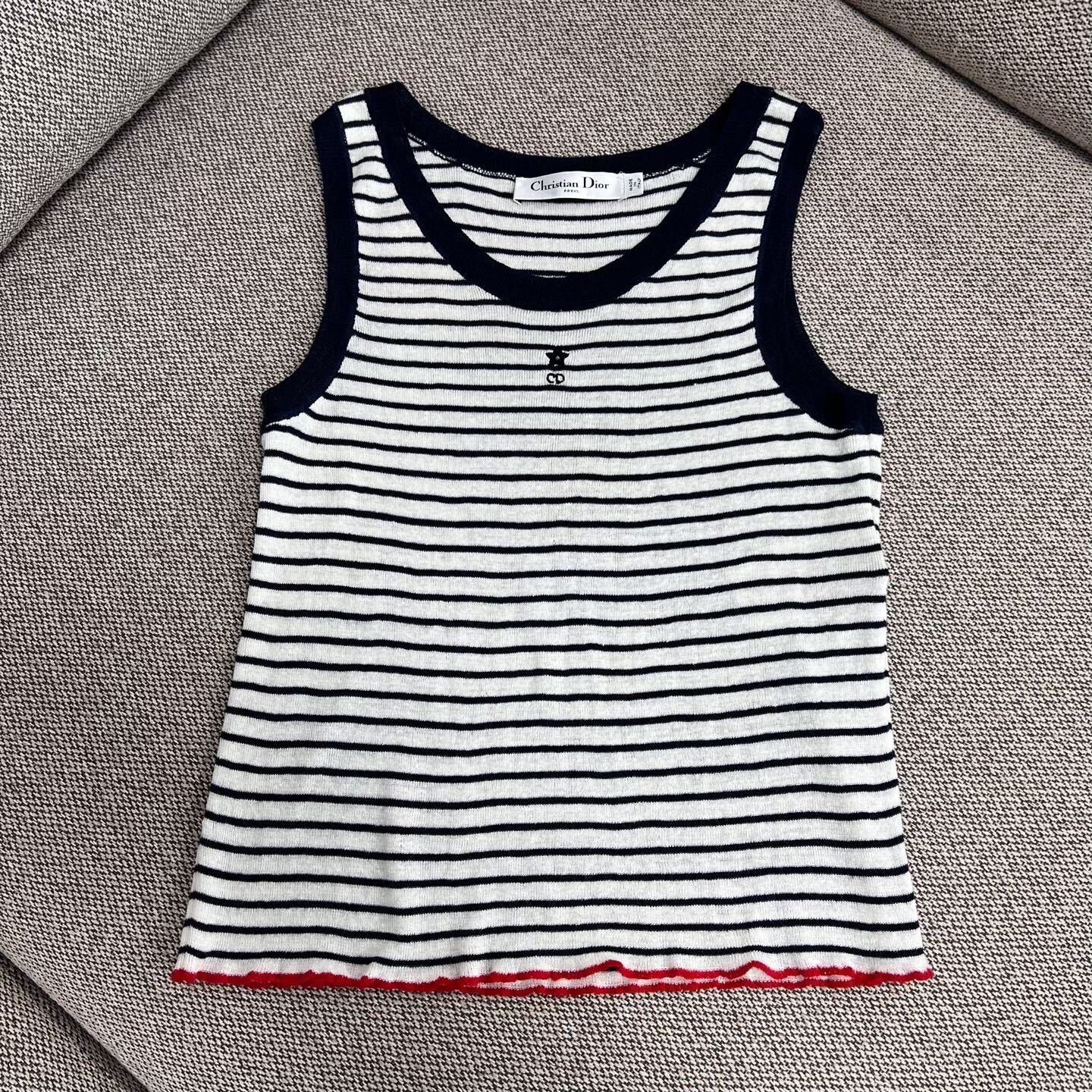 Dior Dior Knit Striped Sweater S Women Size S / US 4 / IT 40 - 3 Thumbnail