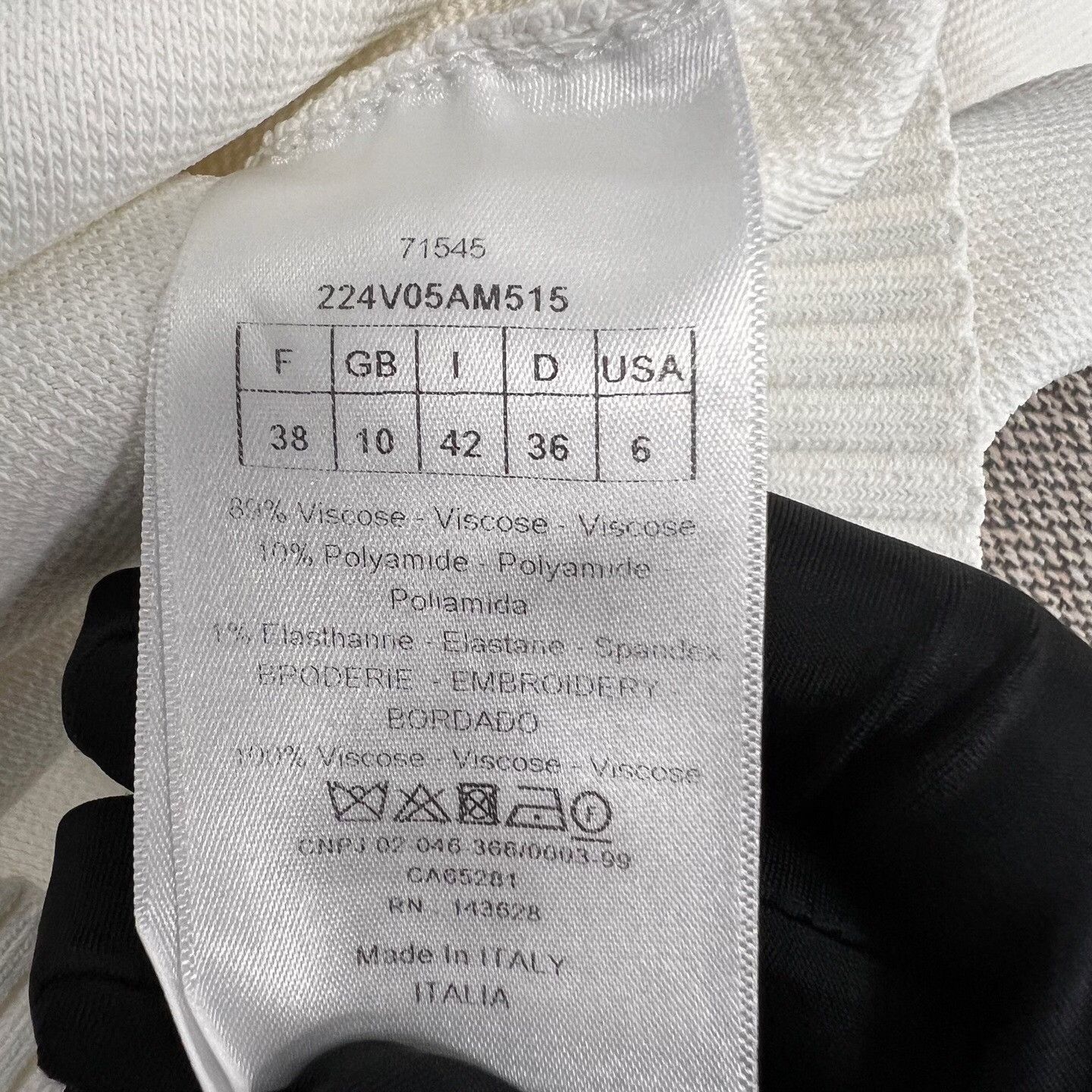 Dior Dior Retro Embroidered White Sweater S Women Size S / US 4 / IT 40 - 4 Thumbnail