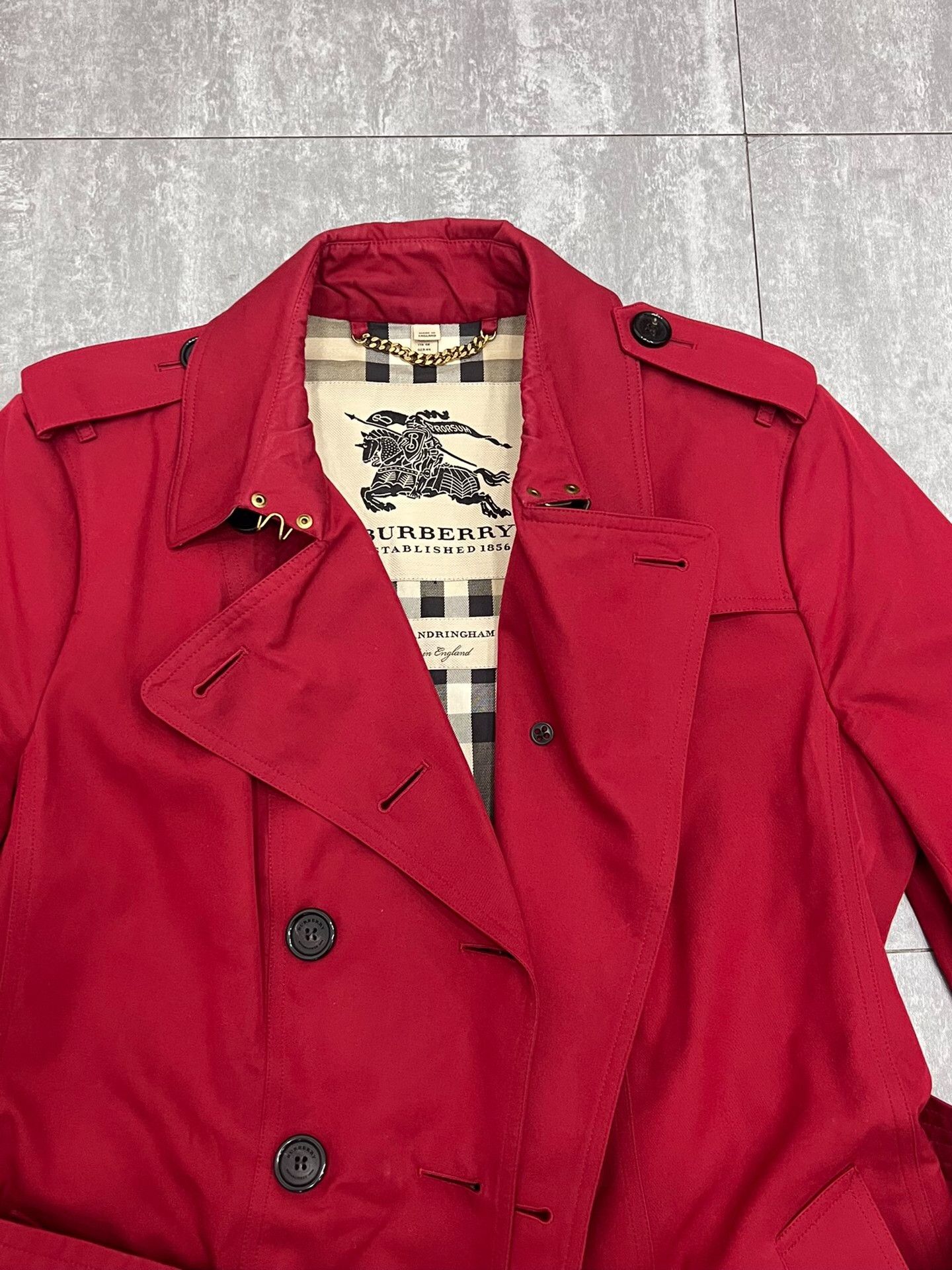 Burberry Burberry Red Coat M Women Size M / US 6-8 / IT 42-44 - 3 Thumbnail