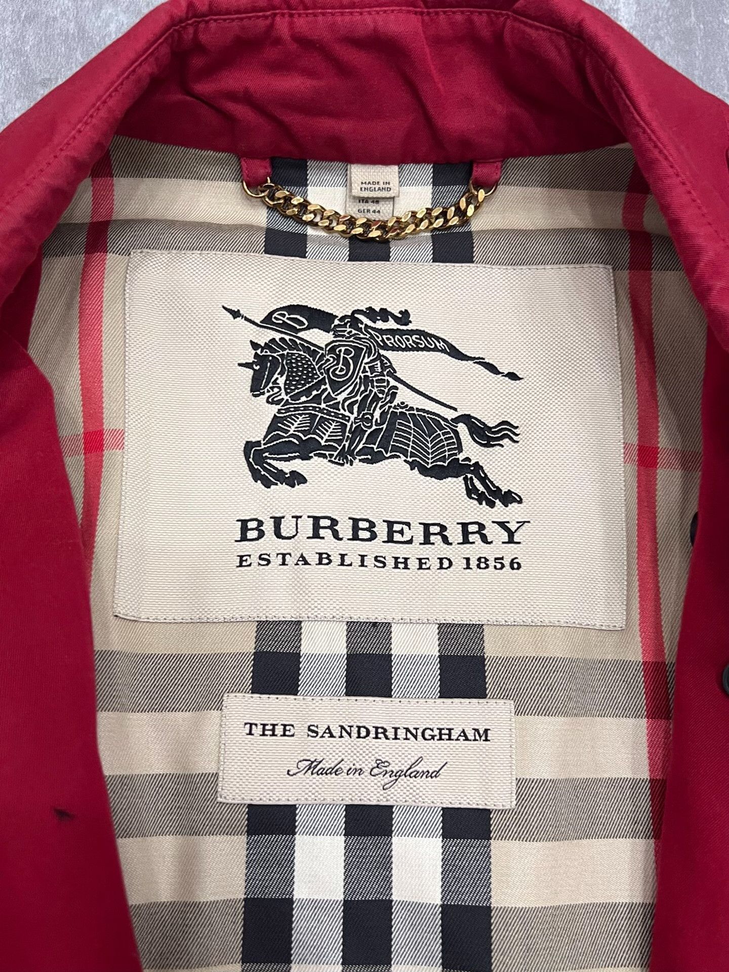 Burberry Burberry Red Coat M Women Size M / US 6-8 / IT 42-44 - 6 Thumbnail