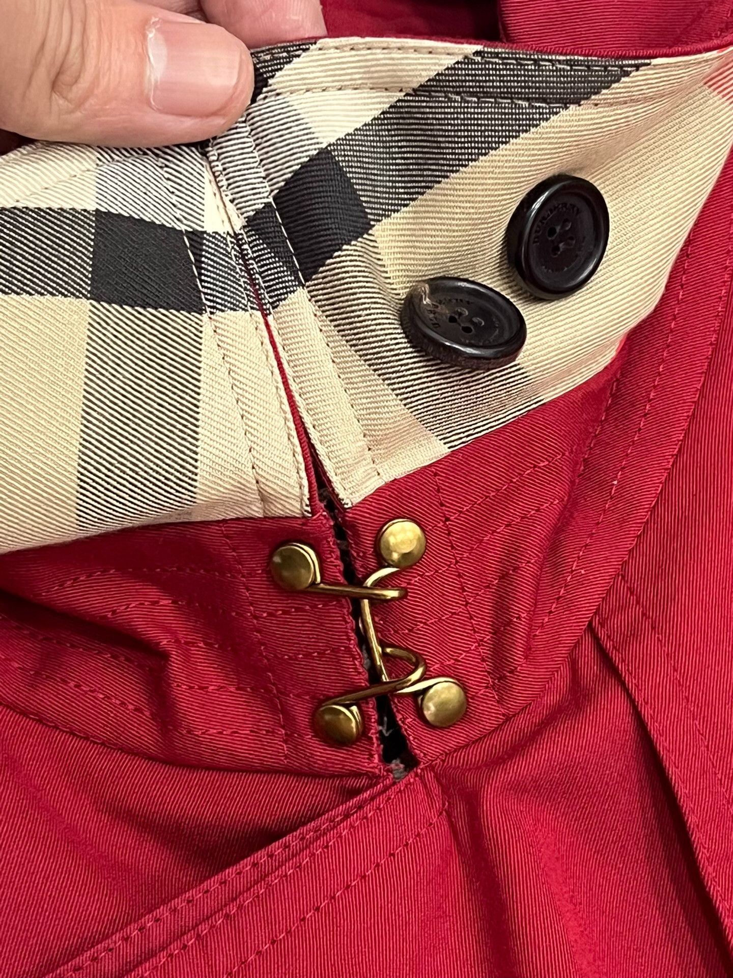 Burberry Burberry Red Coat M Women Size M / US 6-8 / IT 42-44 - 4 Thumbnail