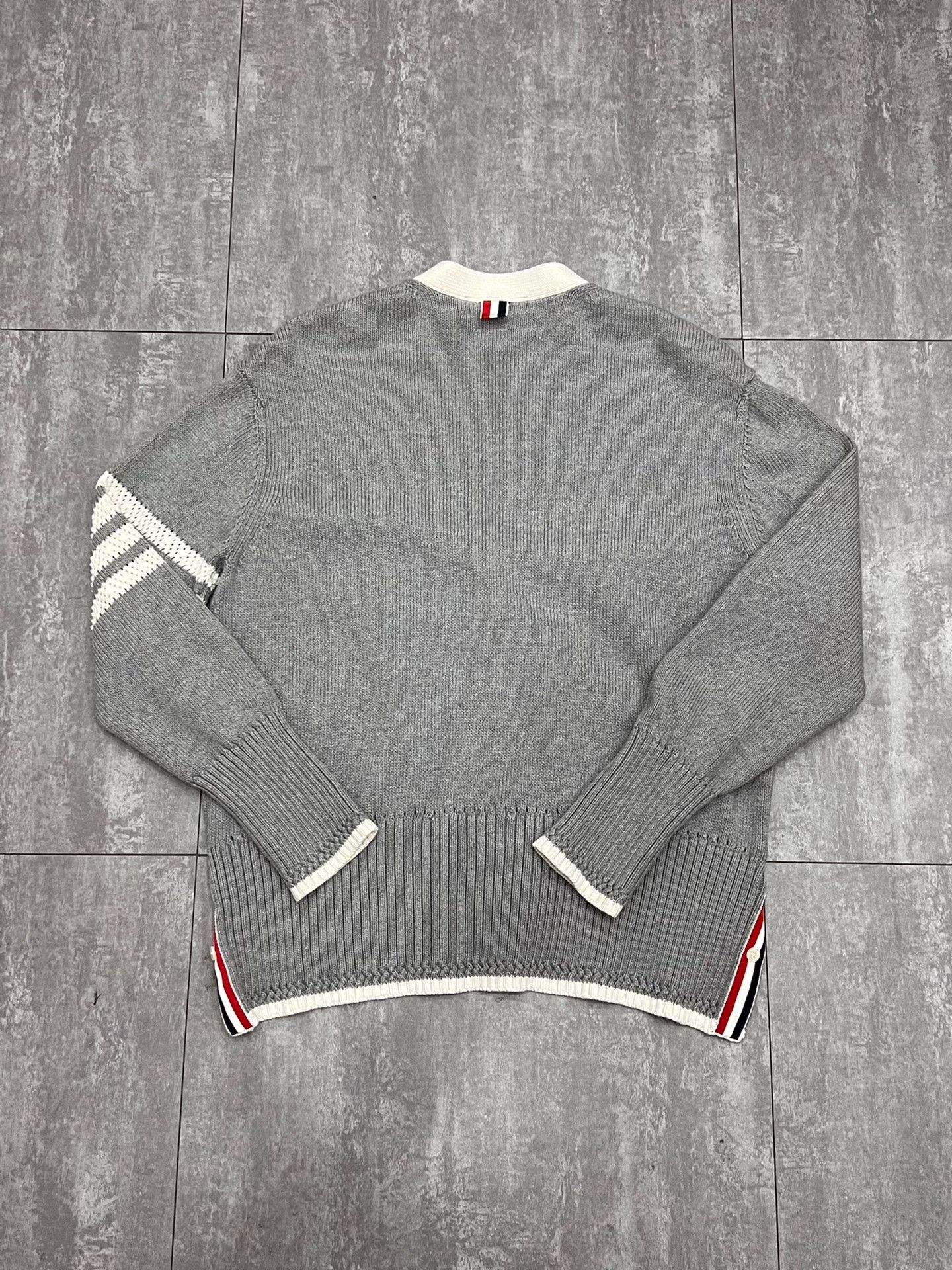 Thom Browne Thom Browne Knit Striped Brown Sweater m Men Size US M / EU 48-50 / 2 - 2 Thumbnail