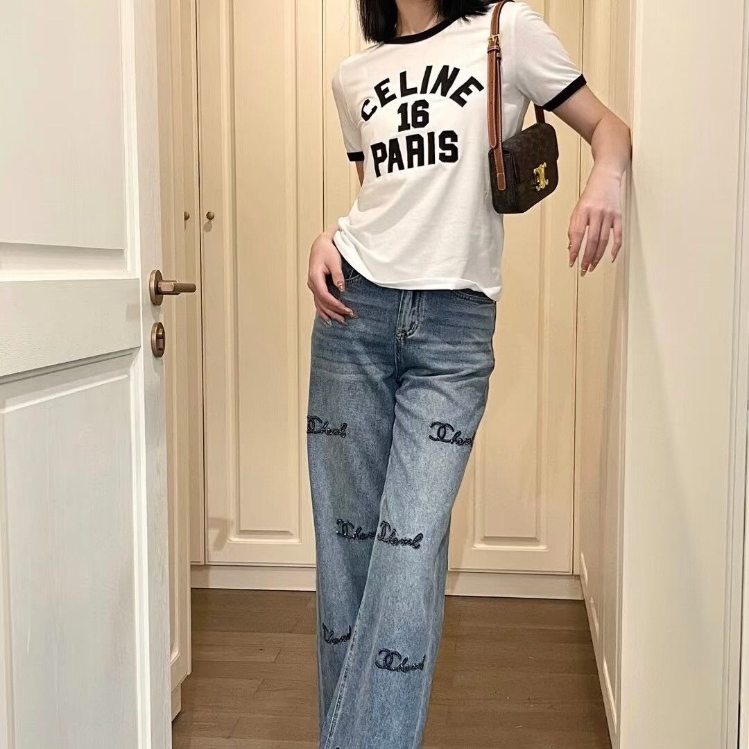 Celine Celine Retro Printed Multi T-Shirt XS Women Size XS / US 0-2 / IT 36-38 - 8 Thumbnail