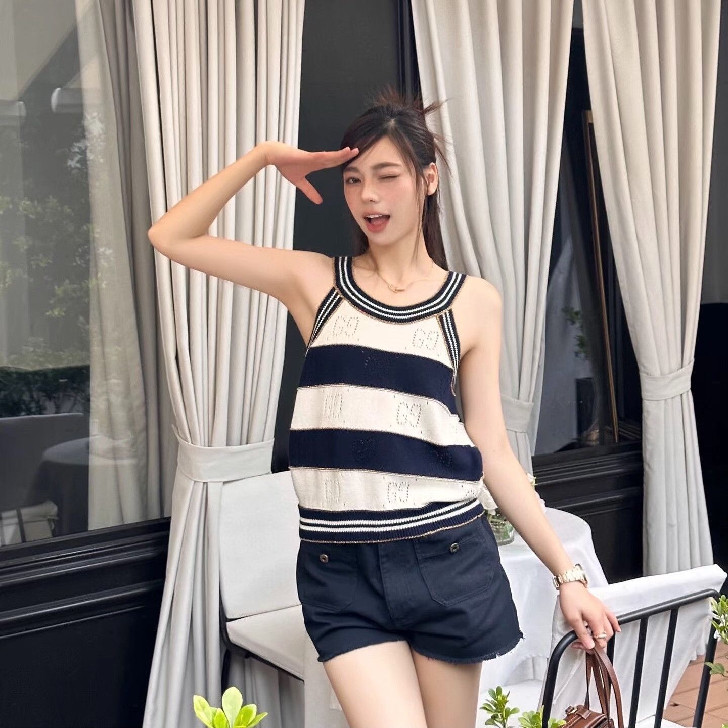 Gucci Gucci Knit Striped Multi Tank Top S Women Size S / US 4 / IT 40 - 6 Thumbnail