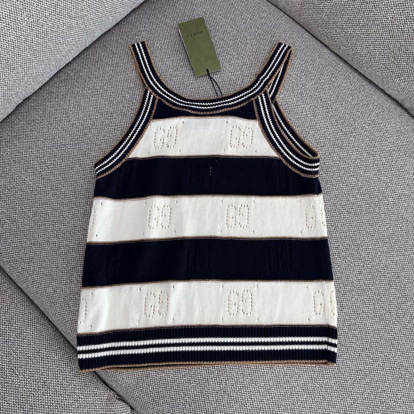 Gucci Gucci Knit Striped Multi Tank Top S Women Size S / US 4 / IT 40 - 2 Thumbnail