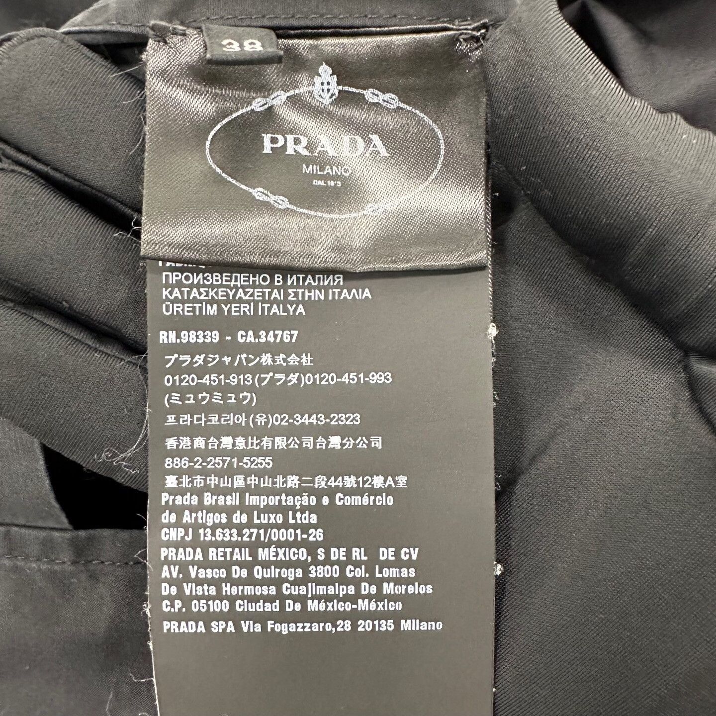 Prada Prada Black T-Shirt S Women Size S / US 4 / IT 40 - 4 Thumbnail