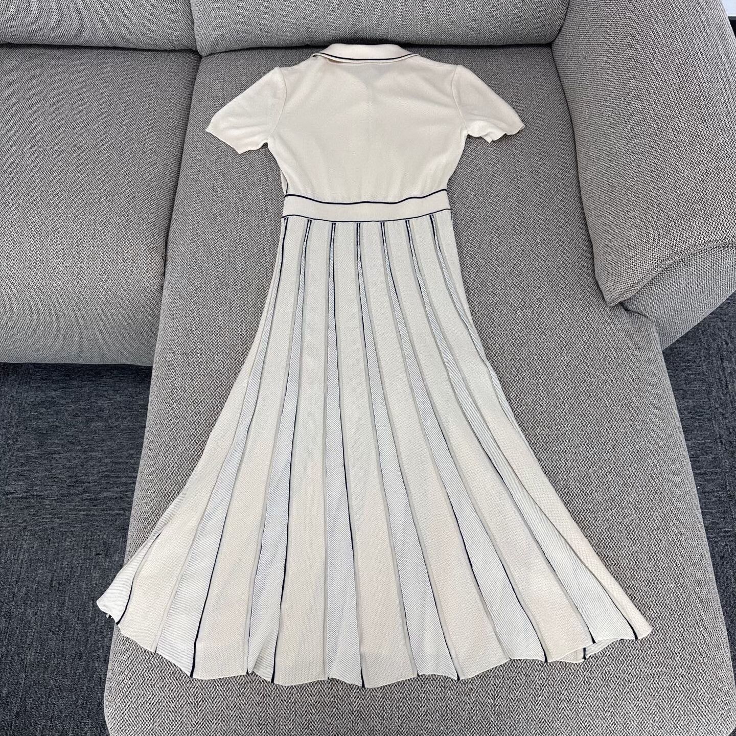 Loro Piana Knit Wool Beige Dress 23 Women