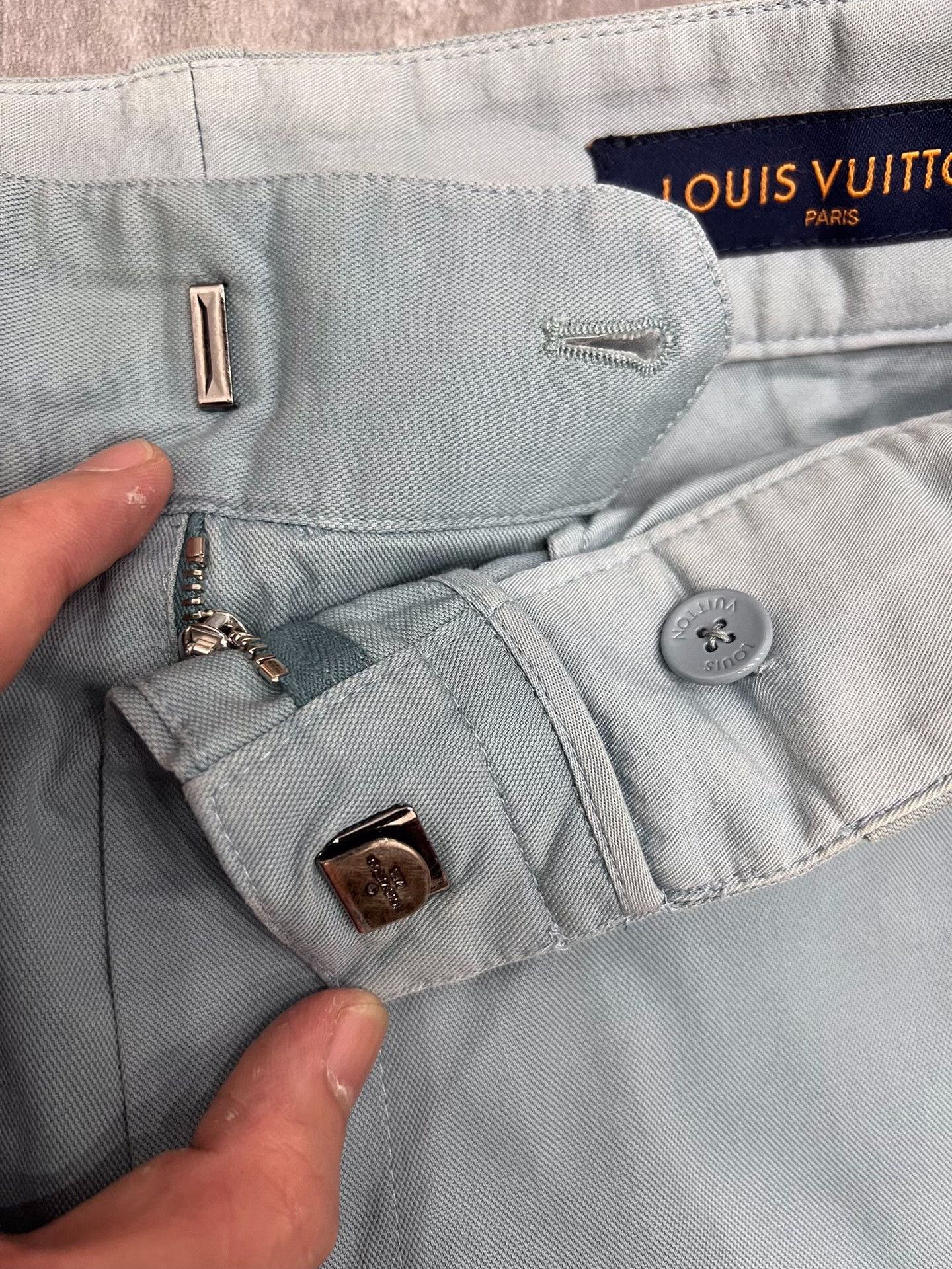 Louis Vuitton Louis Vuitton Collab Blue Casual Pants 32 Men Size US 32 / EU 48 - 3 Thumbnail