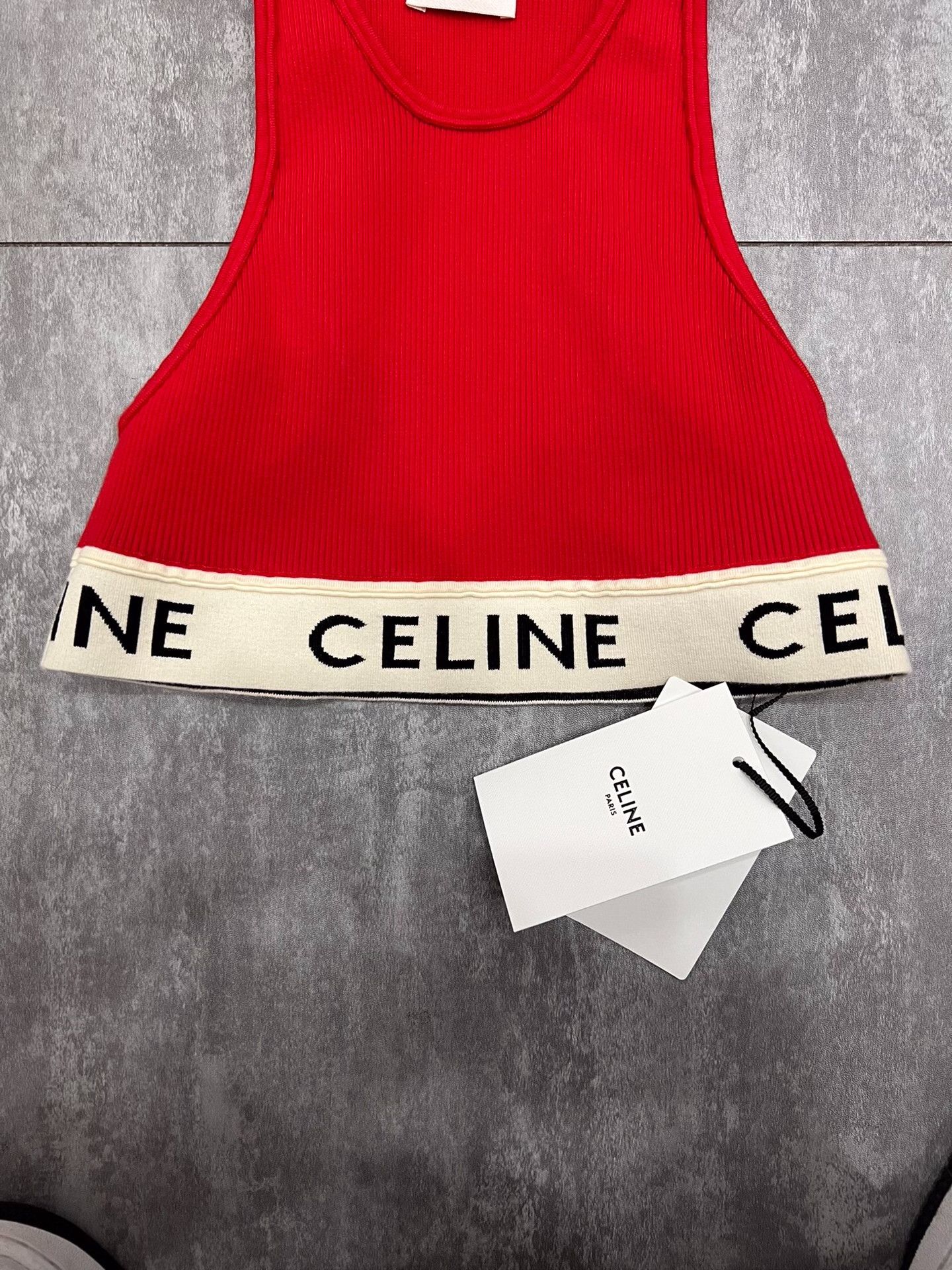 Celine Celine Retro Red Tank Top S Women Size S / US 4 / IT 40 - 4 Thumbnail