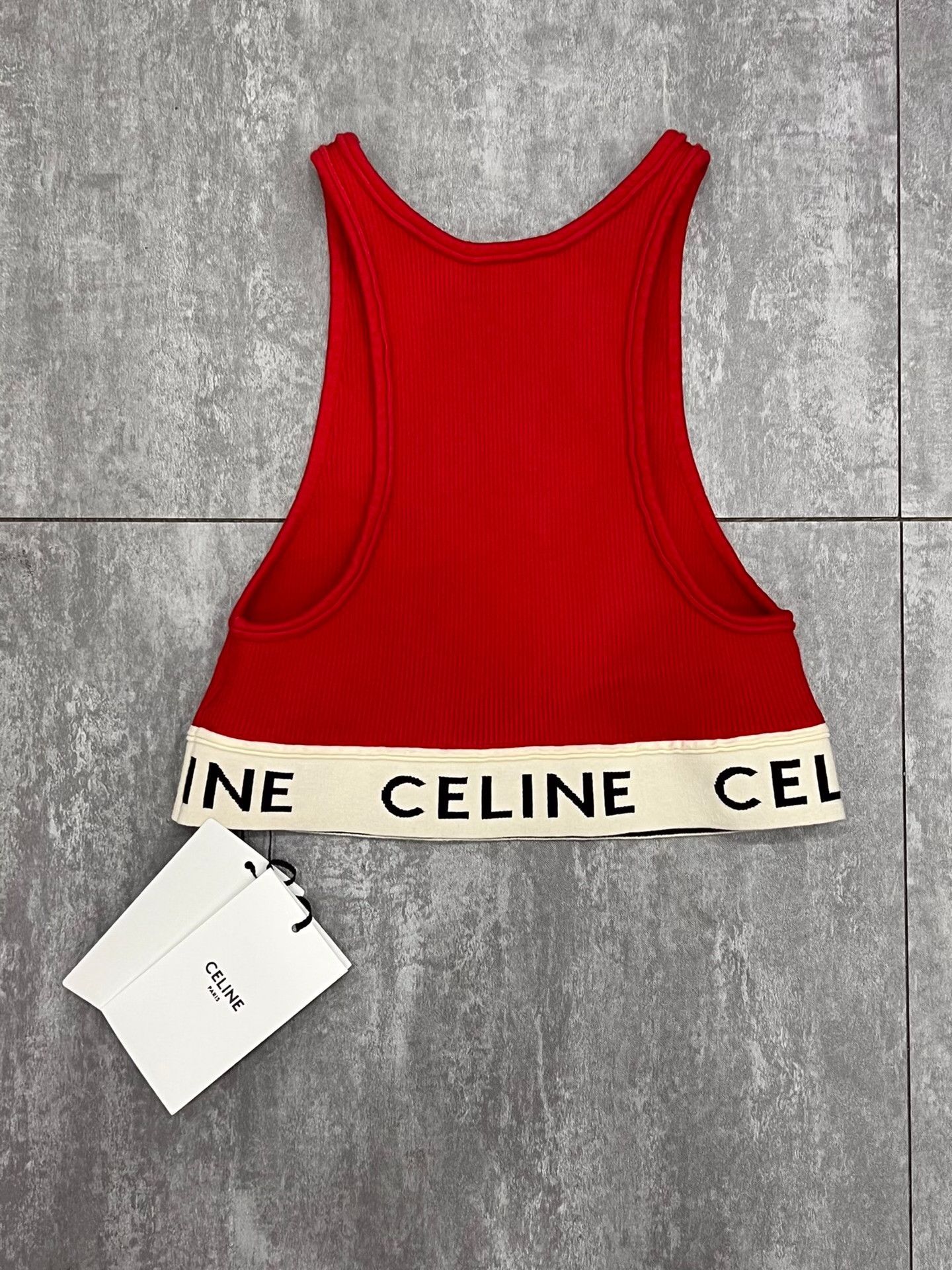 Celine Celine Retro Red Tank Top S Women Size S / US 4 / IT 40 - 2 Thumbnail