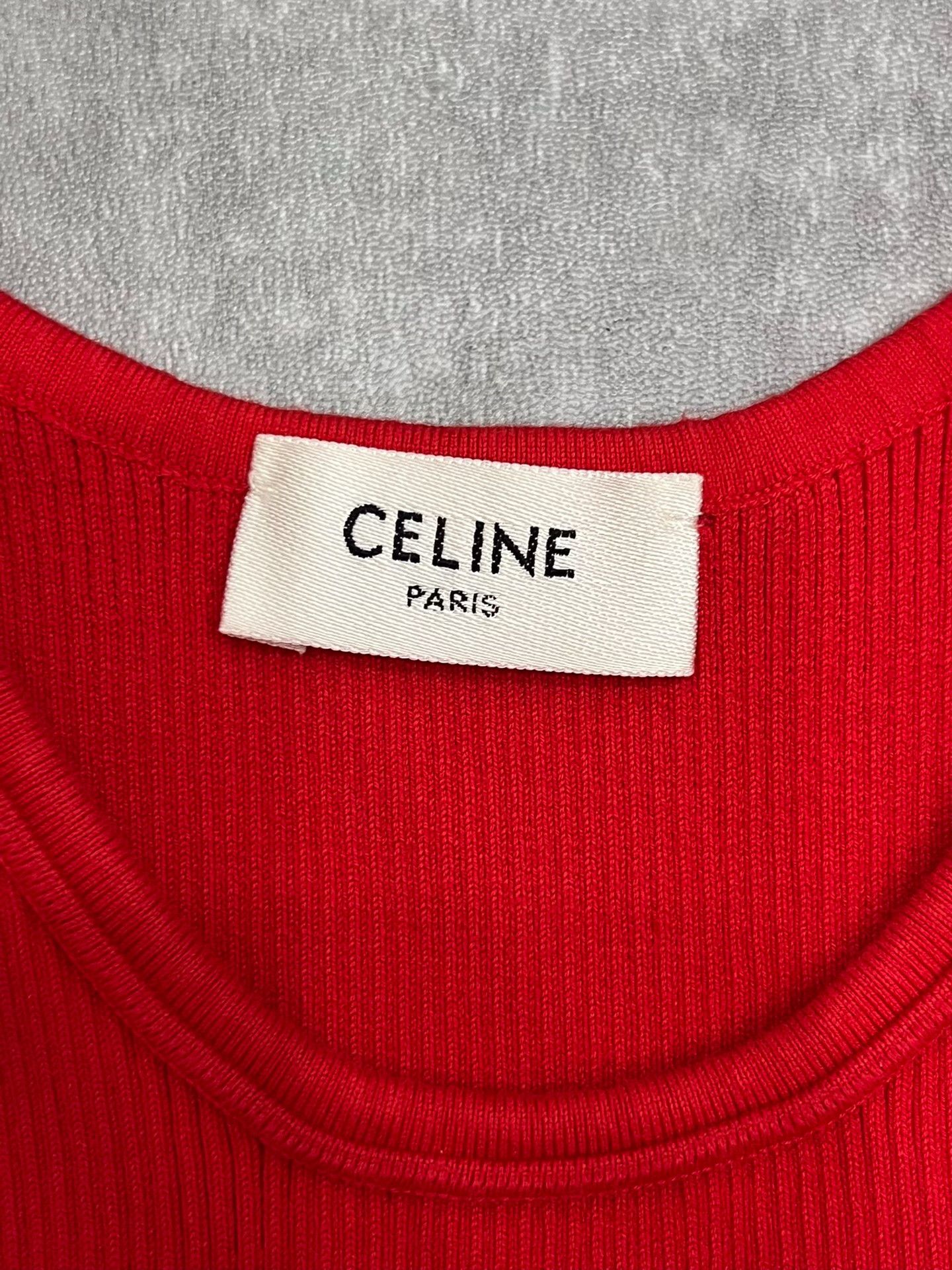 Celine Celine Retro Red Tank Top S Women Size S / US 4 / IT 40 - 3 Thumbnail