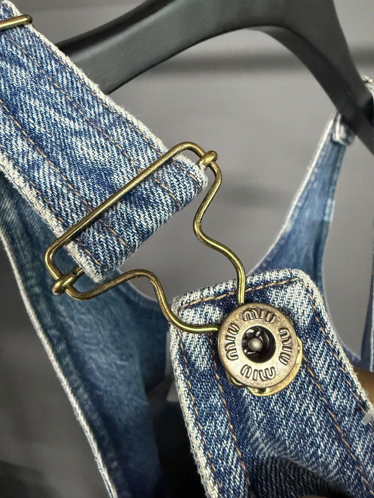 Miu Miu Miu Miu Denim Blue Dress 36 Women Size S / US 4 / IT 40 - 6 Thumbnail