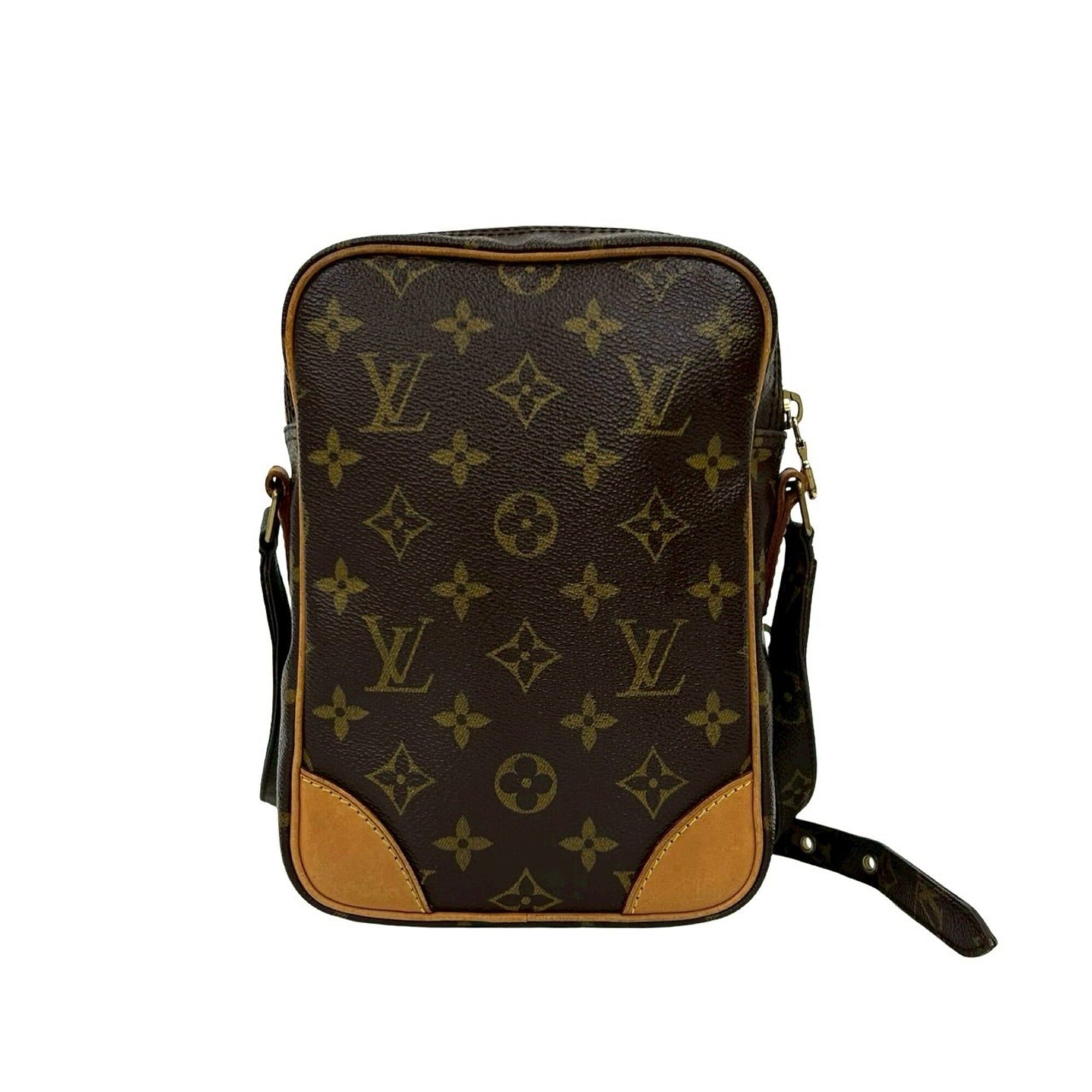 Louis Vuitton LOUIS VUITTON Vintage Amazon Monogram Leather Mini Shoulder Bag Pochette Brown 21369 Size ONE SIZE - 3 Thumbnail