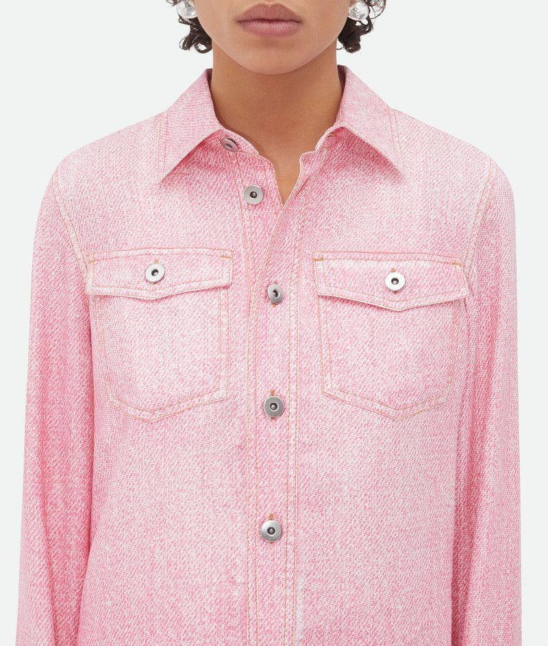 Bottega Veneta printed denim viscose shirt Size XS / US 0-2 / IT 36-38 - 5 Thumbnail