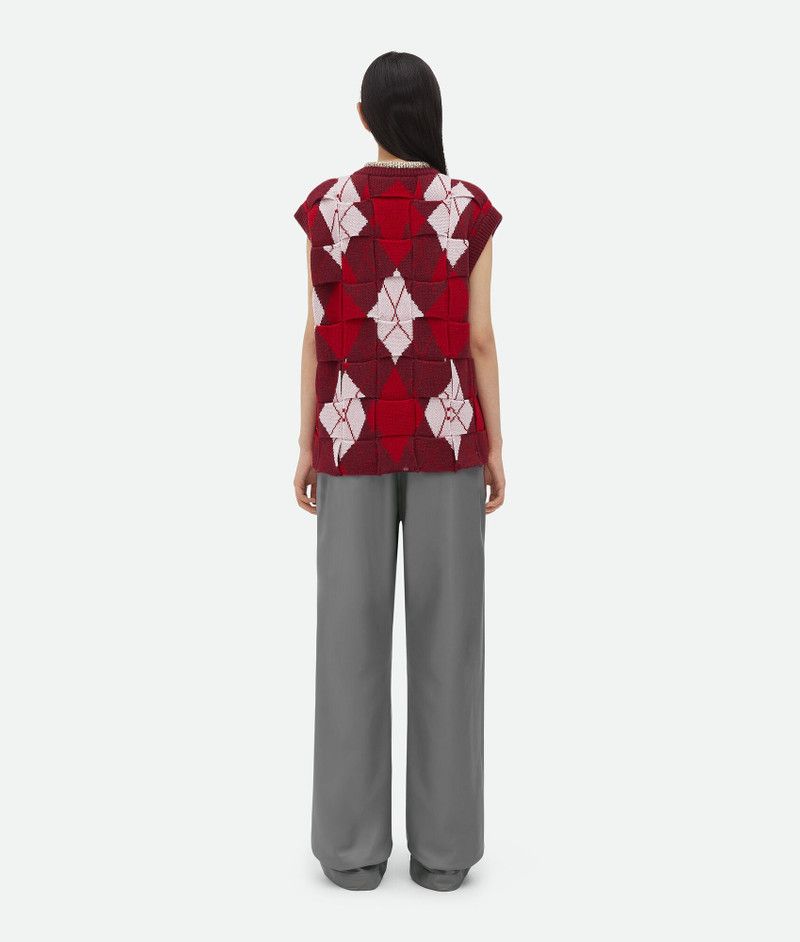 Bottega Veneta intreccio argyle wool gilet Size S / US 4 / IT 40 - 3 Thumbnail