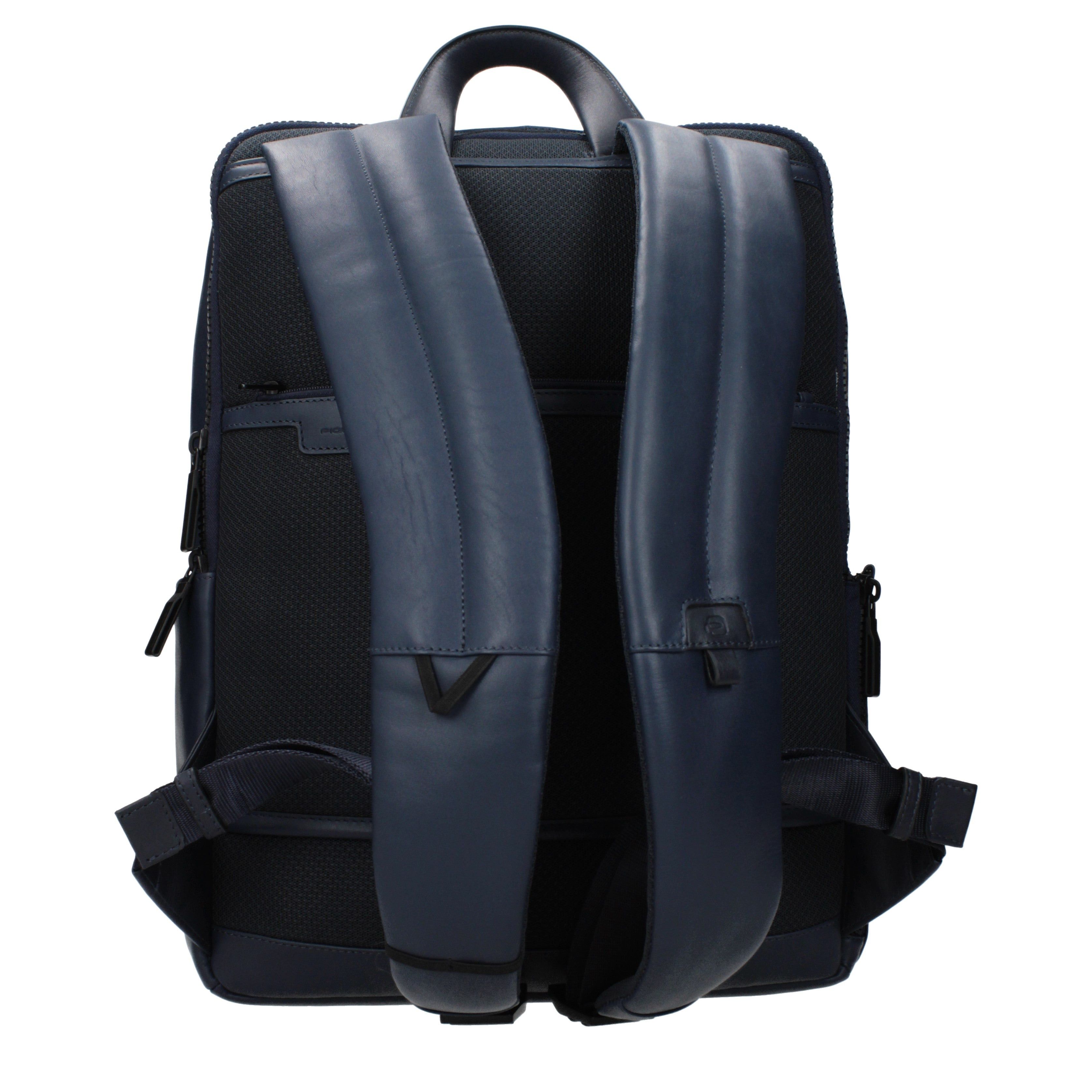 Piquadro Piquadro Backpacks and Bumbags Men Leather Blue Size ONE SIZE - 3 Thumbnail