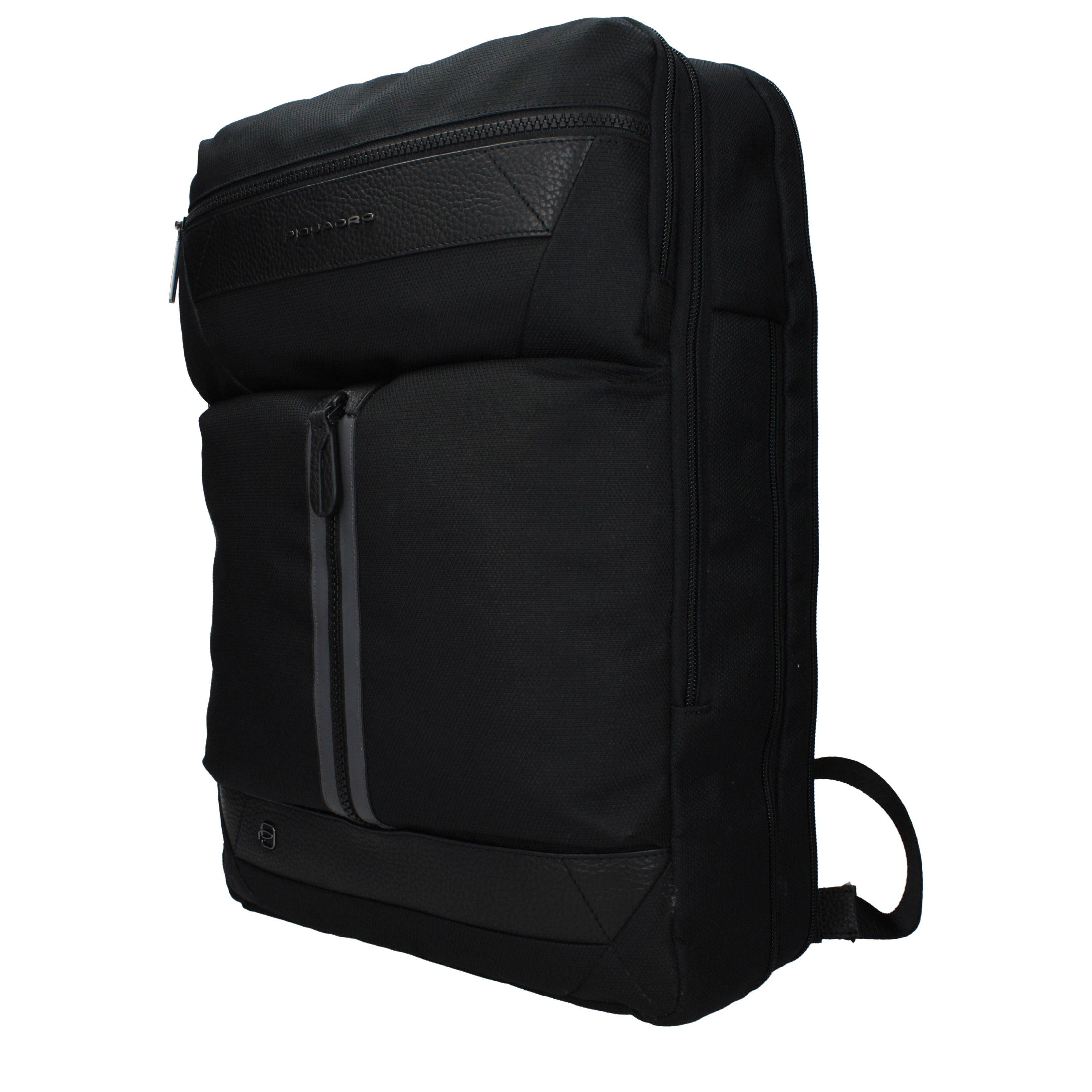 Piquadro Piquadro Backpacks and Bumbags Men Fabric Black Size ONE SIZE - 2 Thumbnail