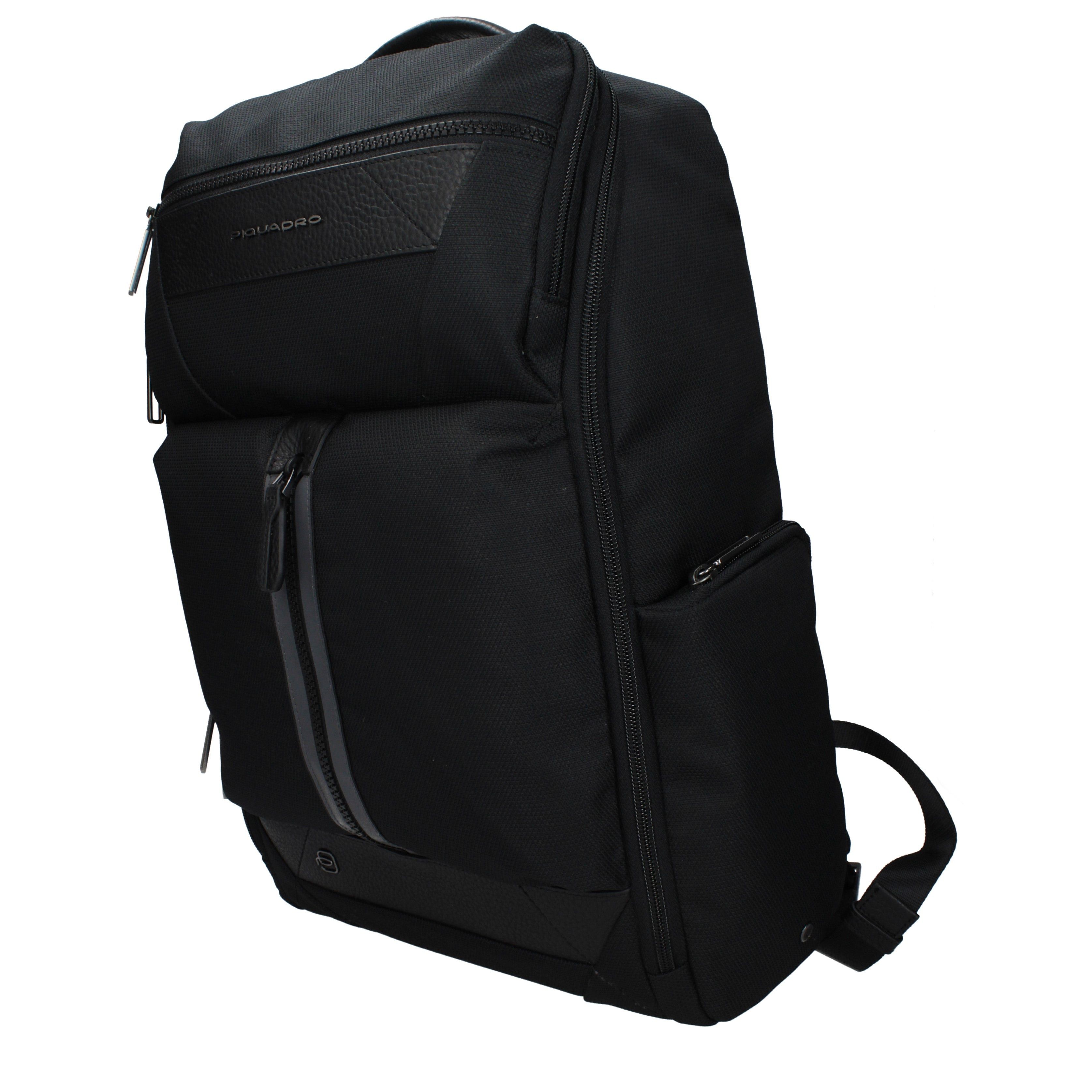 Piquadro Piquadro Backpacks and Bumbags Men Fabric Black Size ONE SIZE - 2 Thumbnail