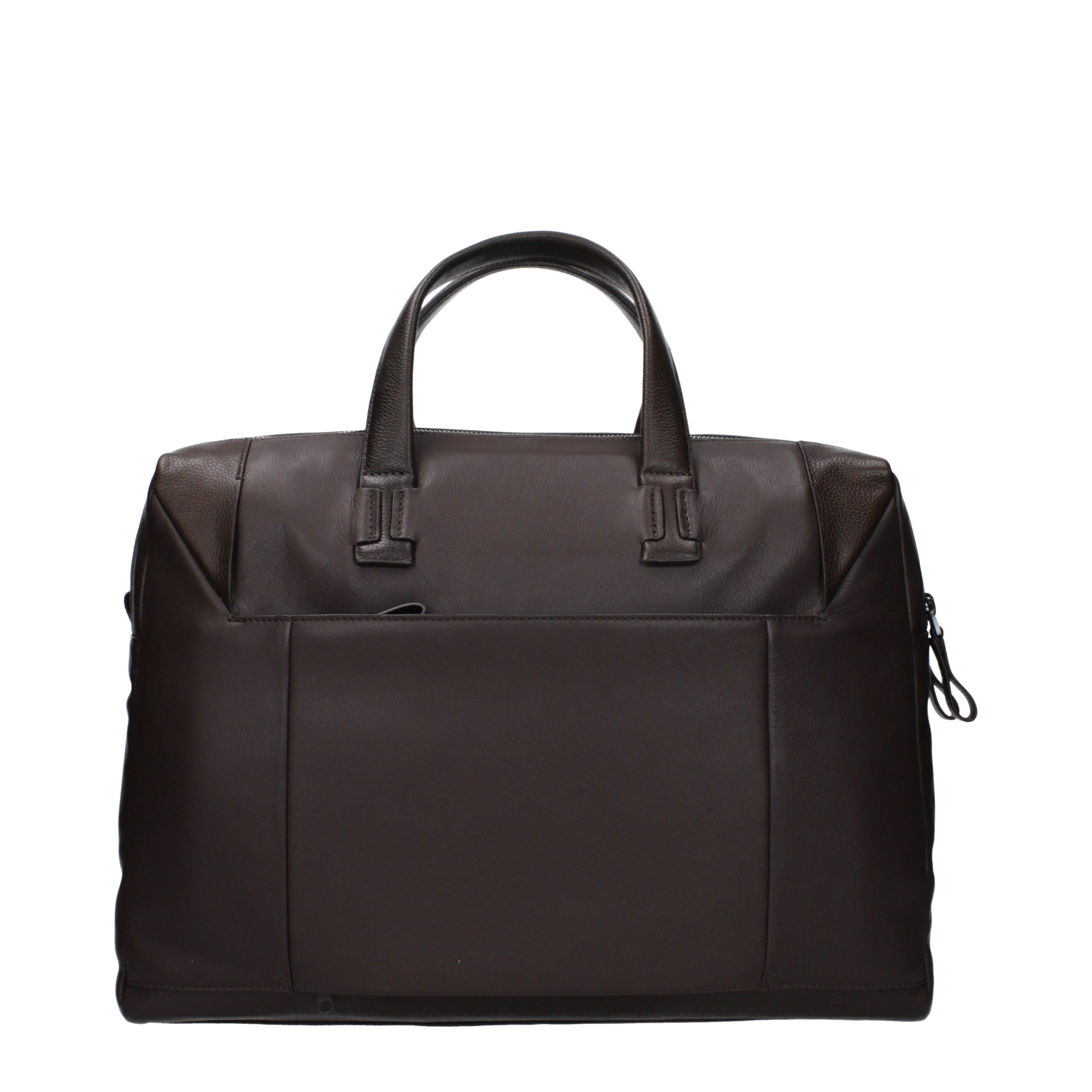 Piquadro Piquadro Work Bags Men Leather Brown/Dark Brown Size ONE SIZE - 3 Thumbnail