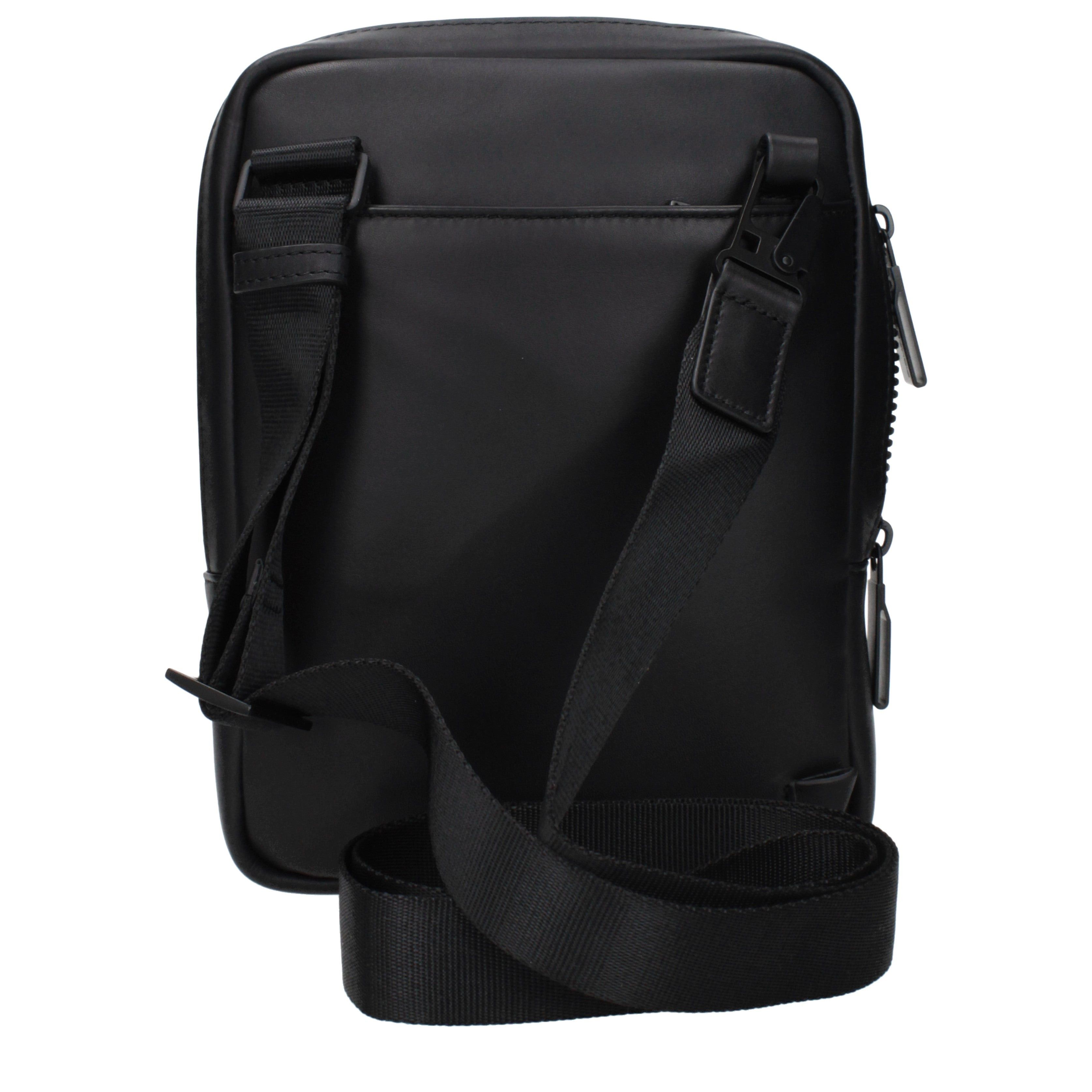 Piquadro Piquadro Crossbody Bags Men Leather Black Size ONE SIZE - 3 Thumbnail