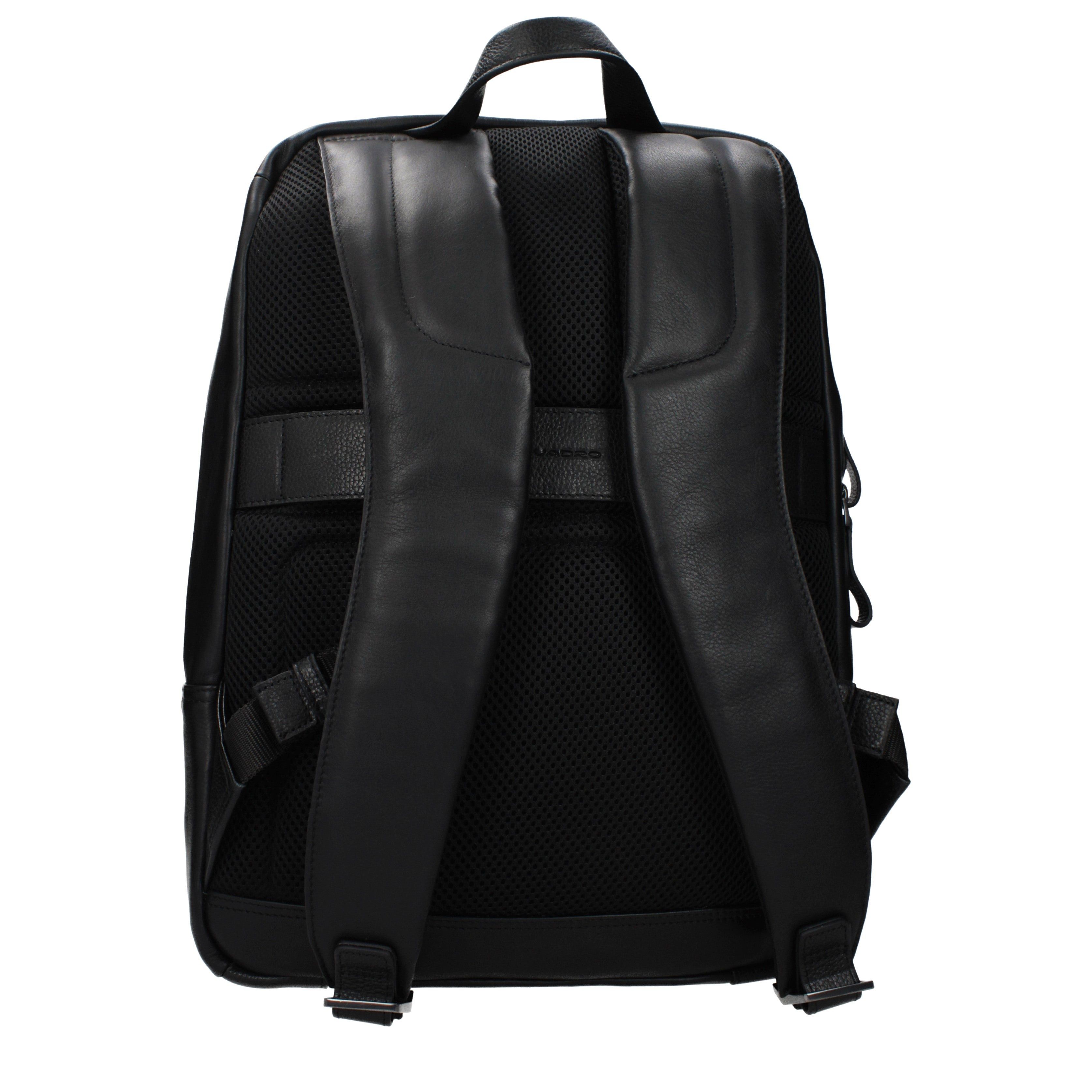 Piquadro Piquadro Backpacks and Bumbags Men Leather Black Size ONE SIZE - 3 Thumbnail
