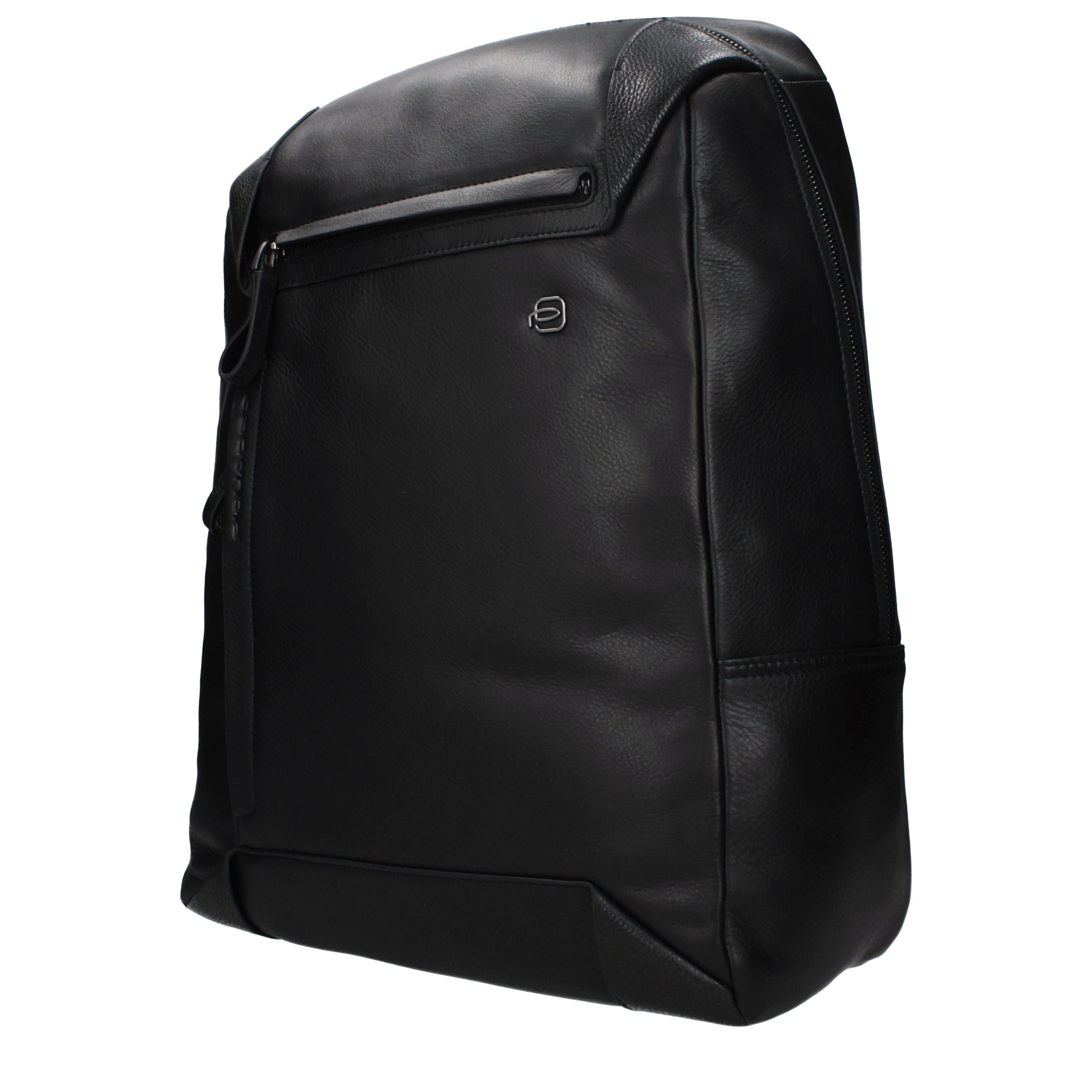 Piquadro Piquadro Backpacks and Bumbags Men Leather Black Size ONE SIZE - 2 Thumbnail