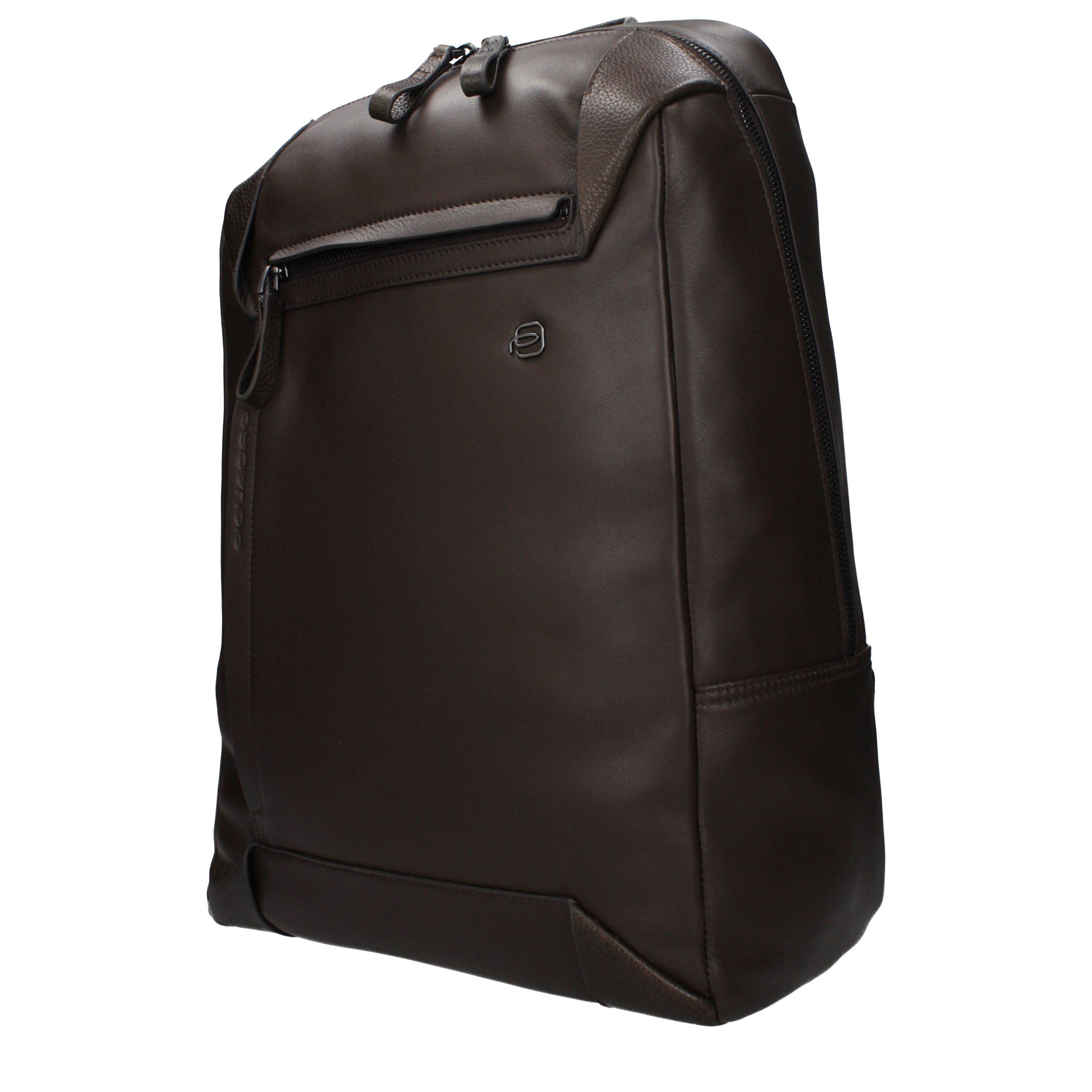 Piquadro Piquadro Backpacks and Bumbags Men Leather Brown/Dark Brown Size ONE SIZE - 2 Thumbnail