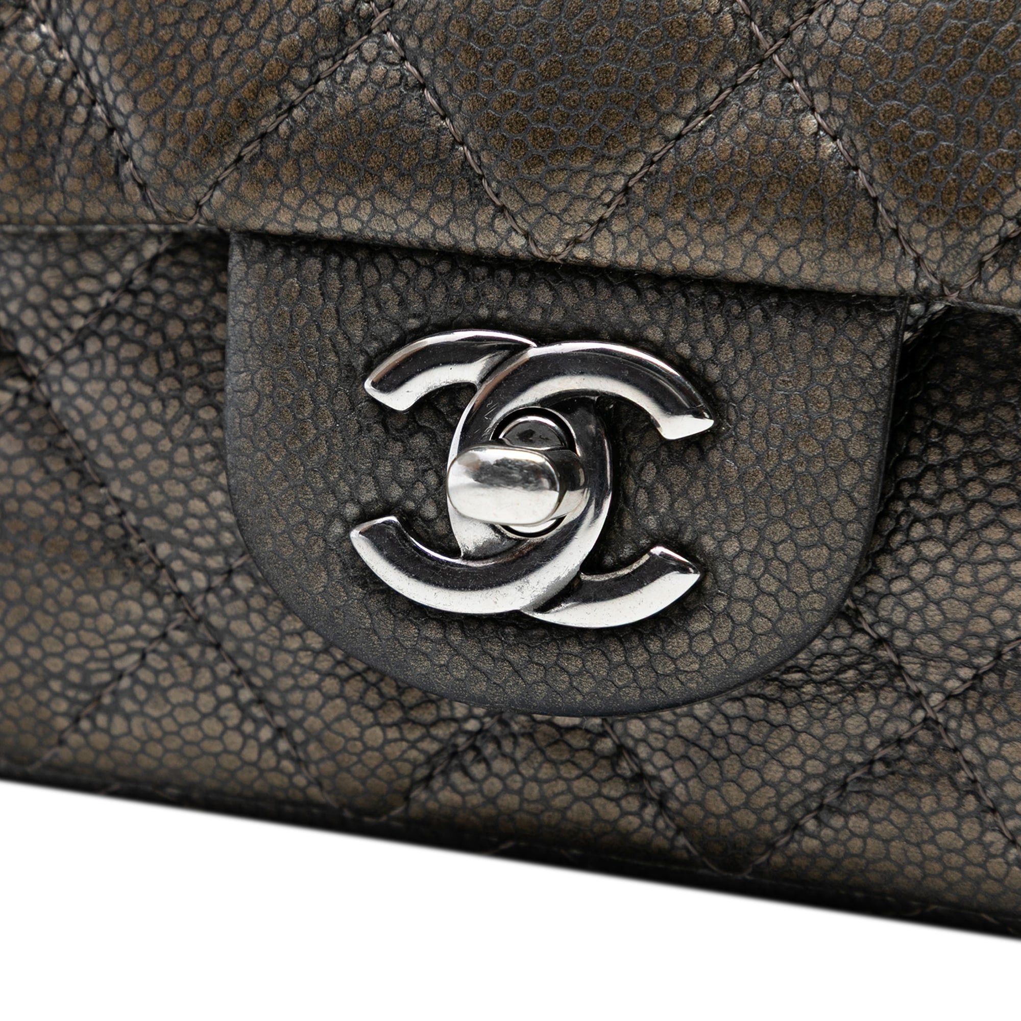 Chanel Mini Rectangular Classic Metallic Caviar Single Flap Size ONE SIZE - 6 Thumbnail