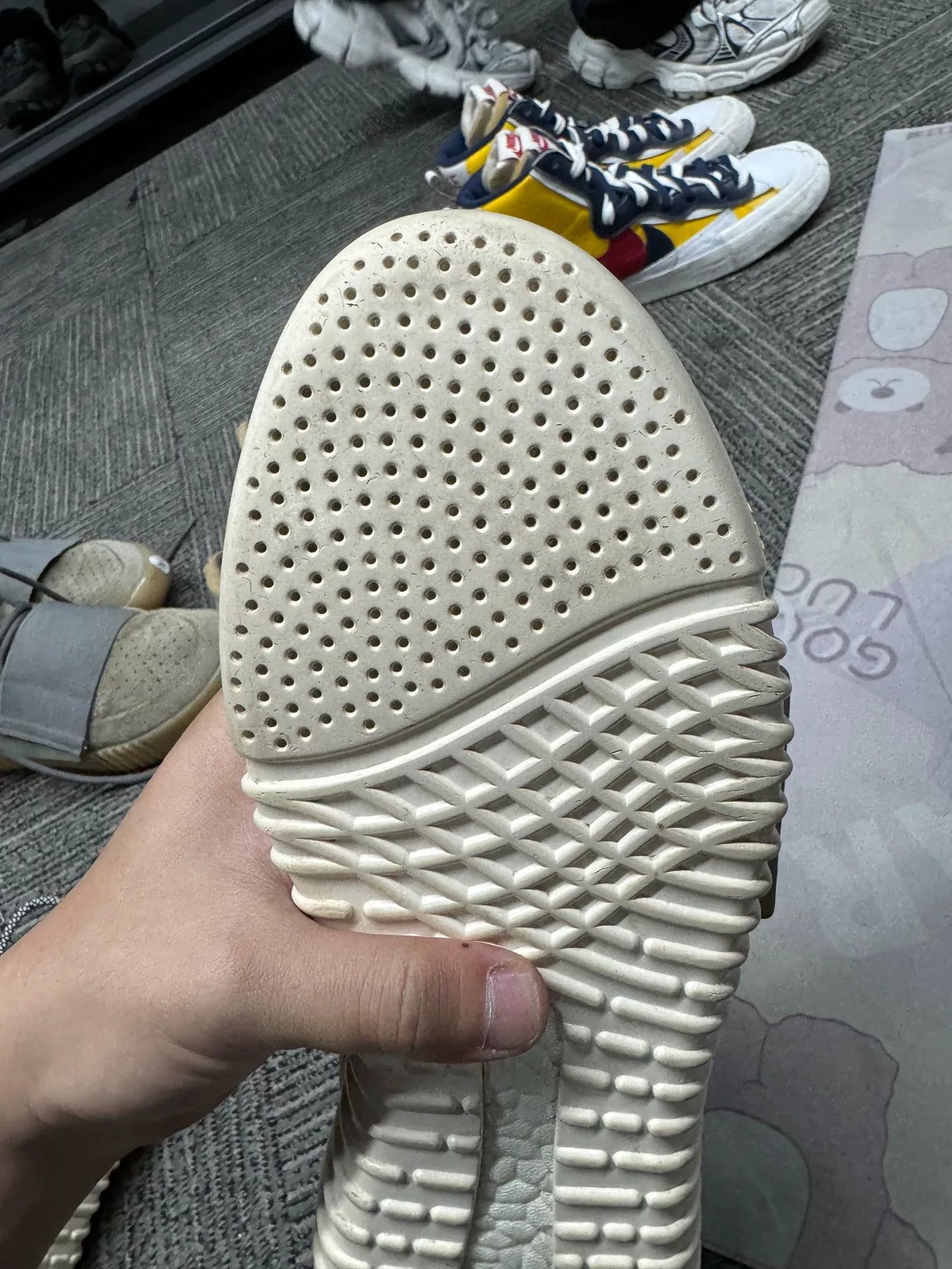 Adidas Adidas YEEZY White Hitop Sneakers 44 Men Size US 10.5 / EU 43-44 - 4 Thumbnail