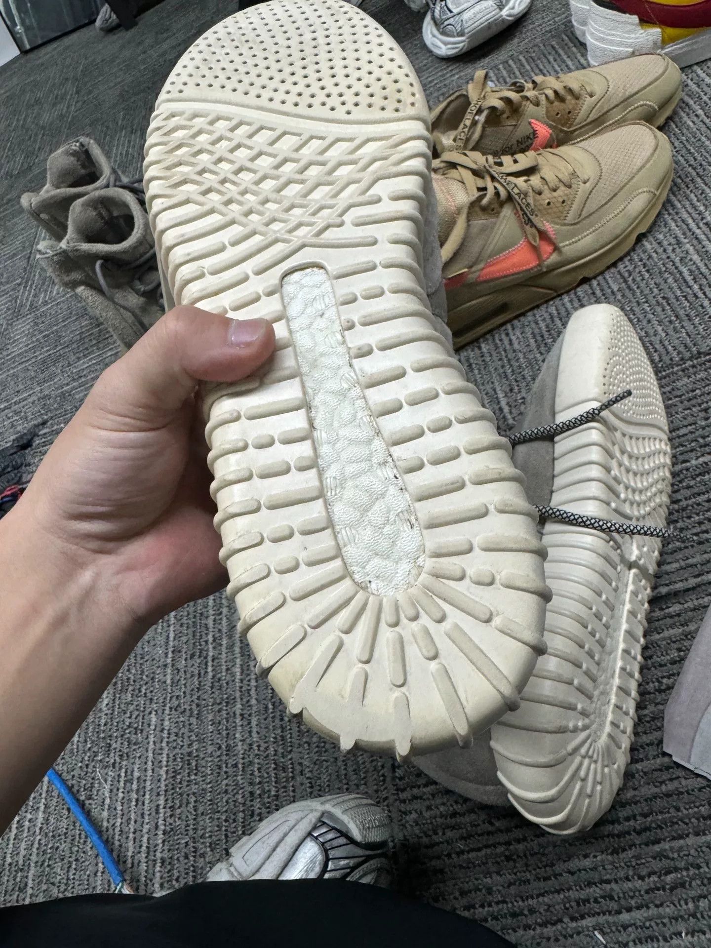 Adidas Adidas YEEZY White Hitop Sneakers 44 Men Size US 10.5 / EU 43-44 - 3 Thumbnail