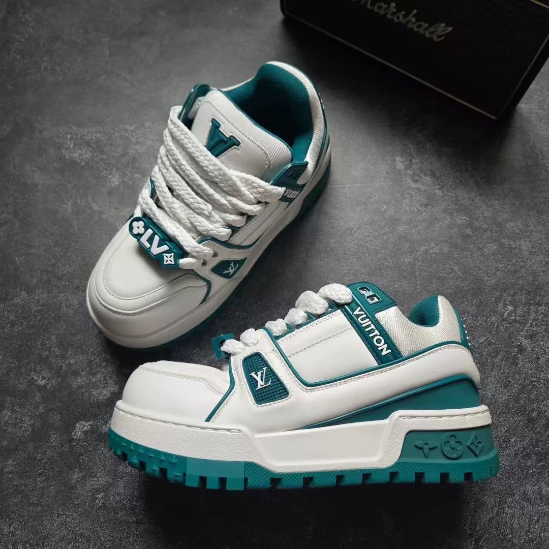 Louis Vuitton Louis Vuitton Training Green Lowtop Sneakers 36 Women Size US 6 / IT 36 - 4 Thumbnail