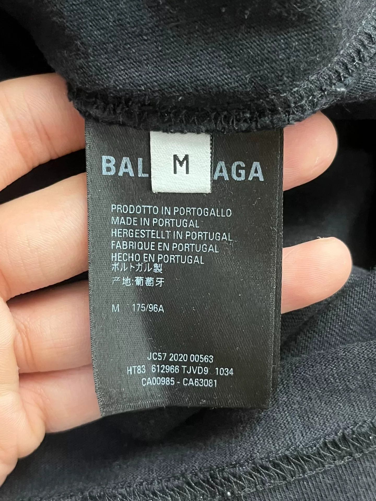Balenciaga Balenciaga Printed Black T-Shirt M Men Size US M / EU 48-50 / 2 - 3 Thumbnail