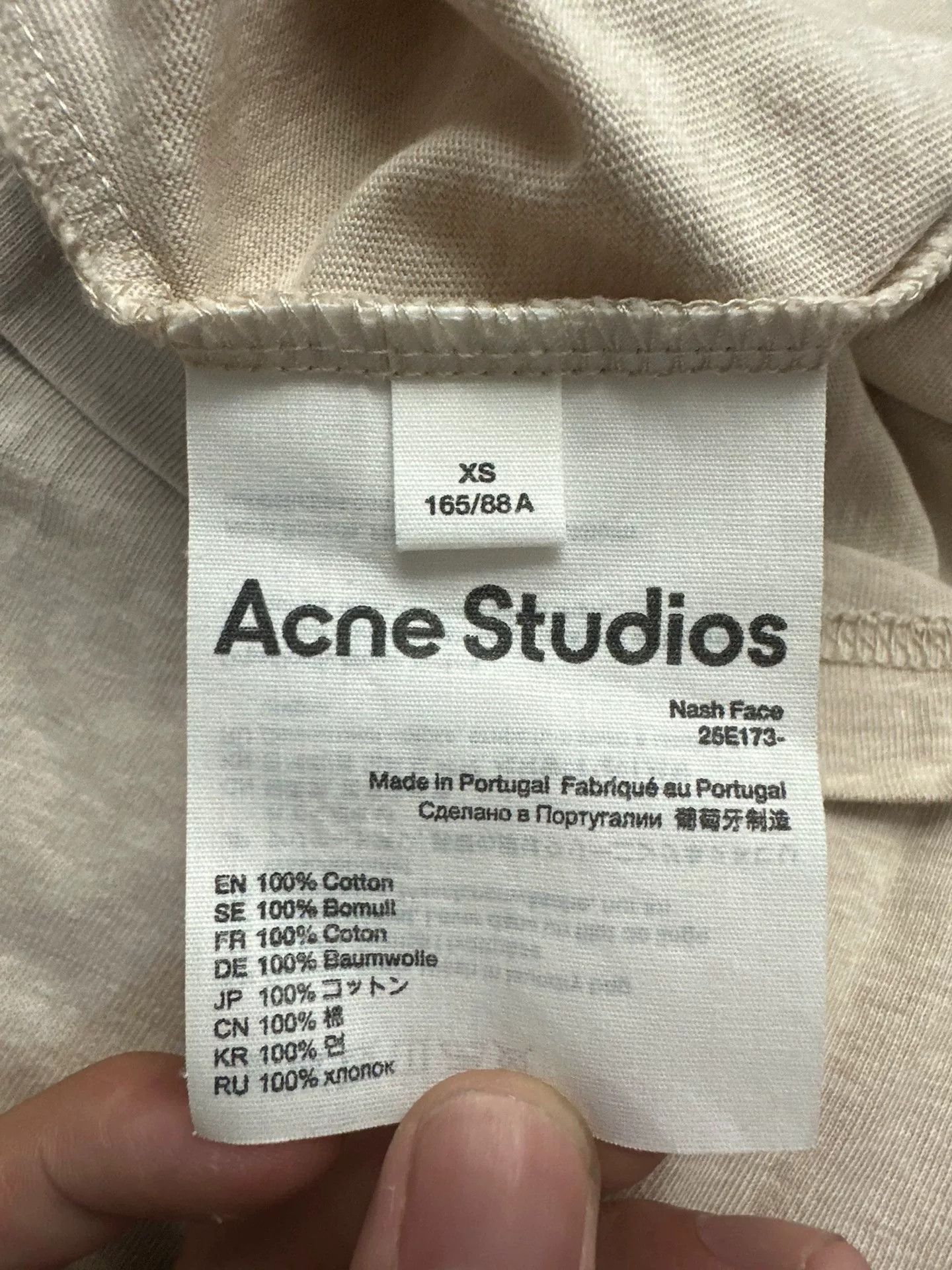 Acne Studios Acne Studios Gray T-Shirt XS Men Size US XS / EU 42 / 0 - 3 Thumbnail