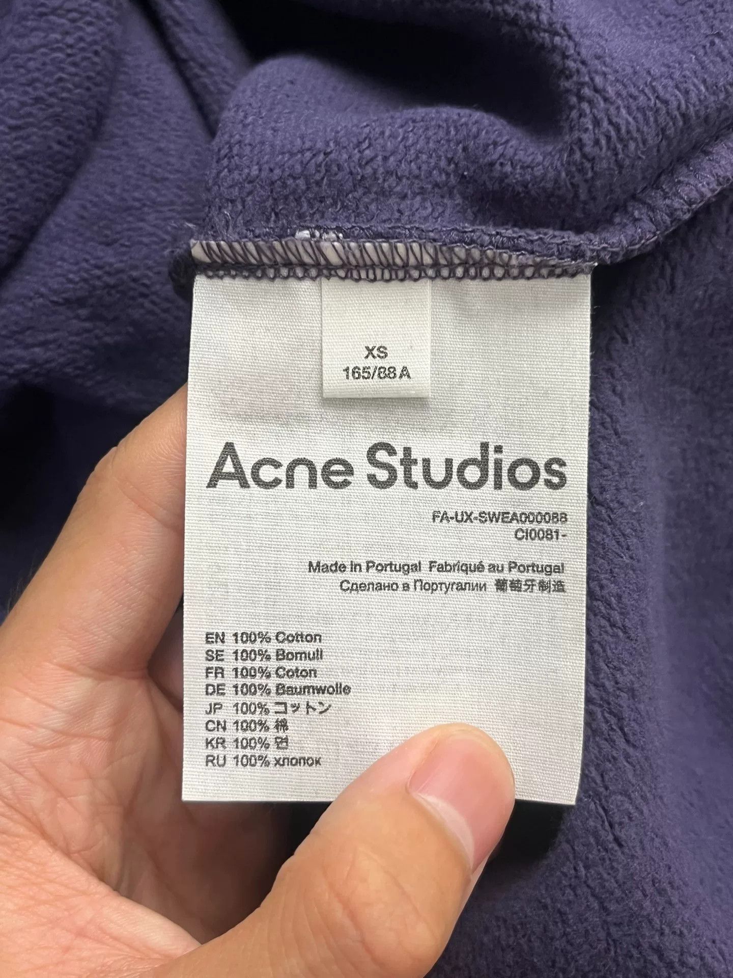 Acne Studios Acne Studios Hoodie XS Men Size US XS / EU 42 / 0 - 3 Thumbnail