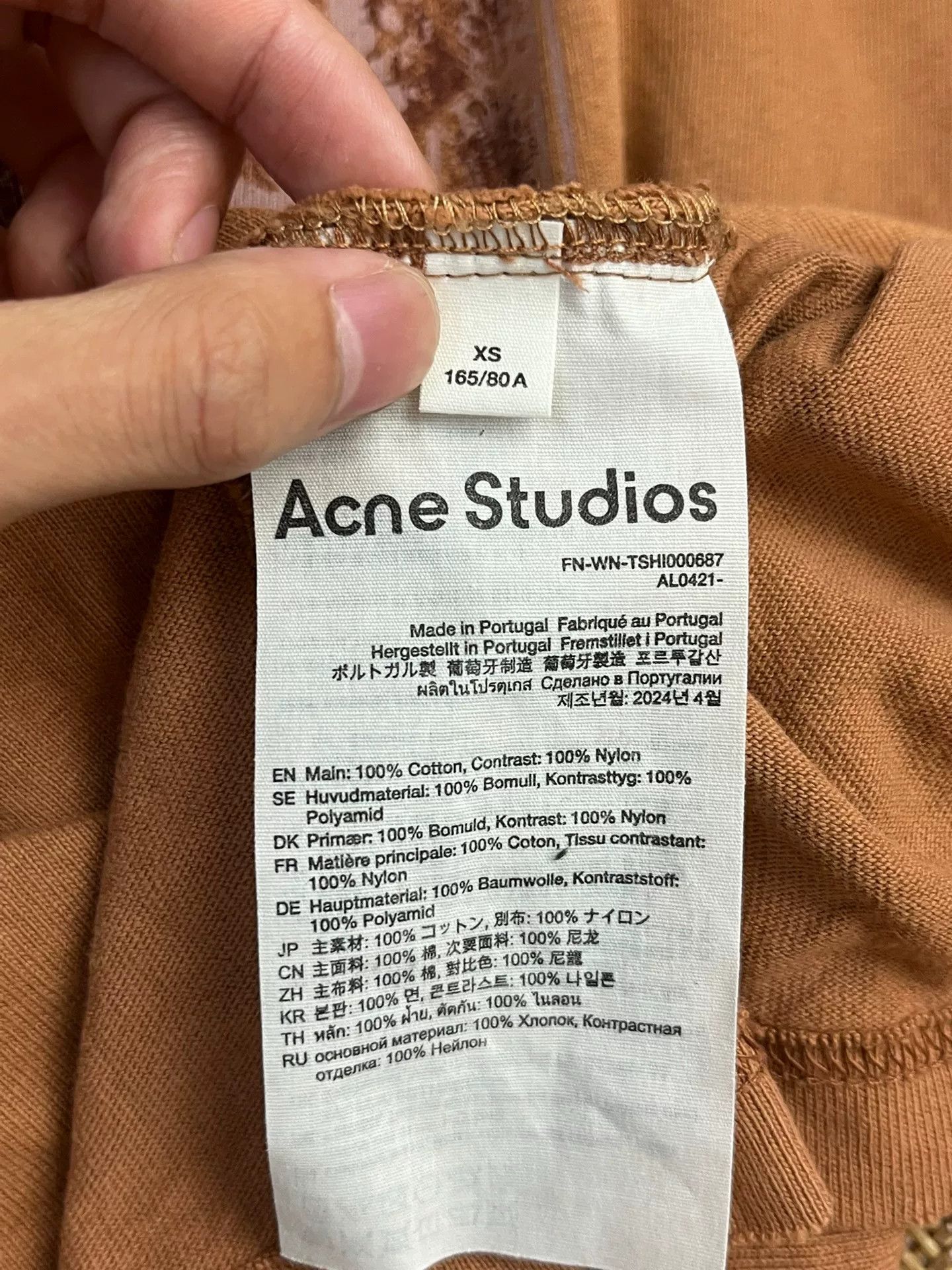 Acne Studios Acne Studios Printed Red T-Shirt XS Women Size XS / US 0-2 / IT 36-38 - 4 Thumbnail