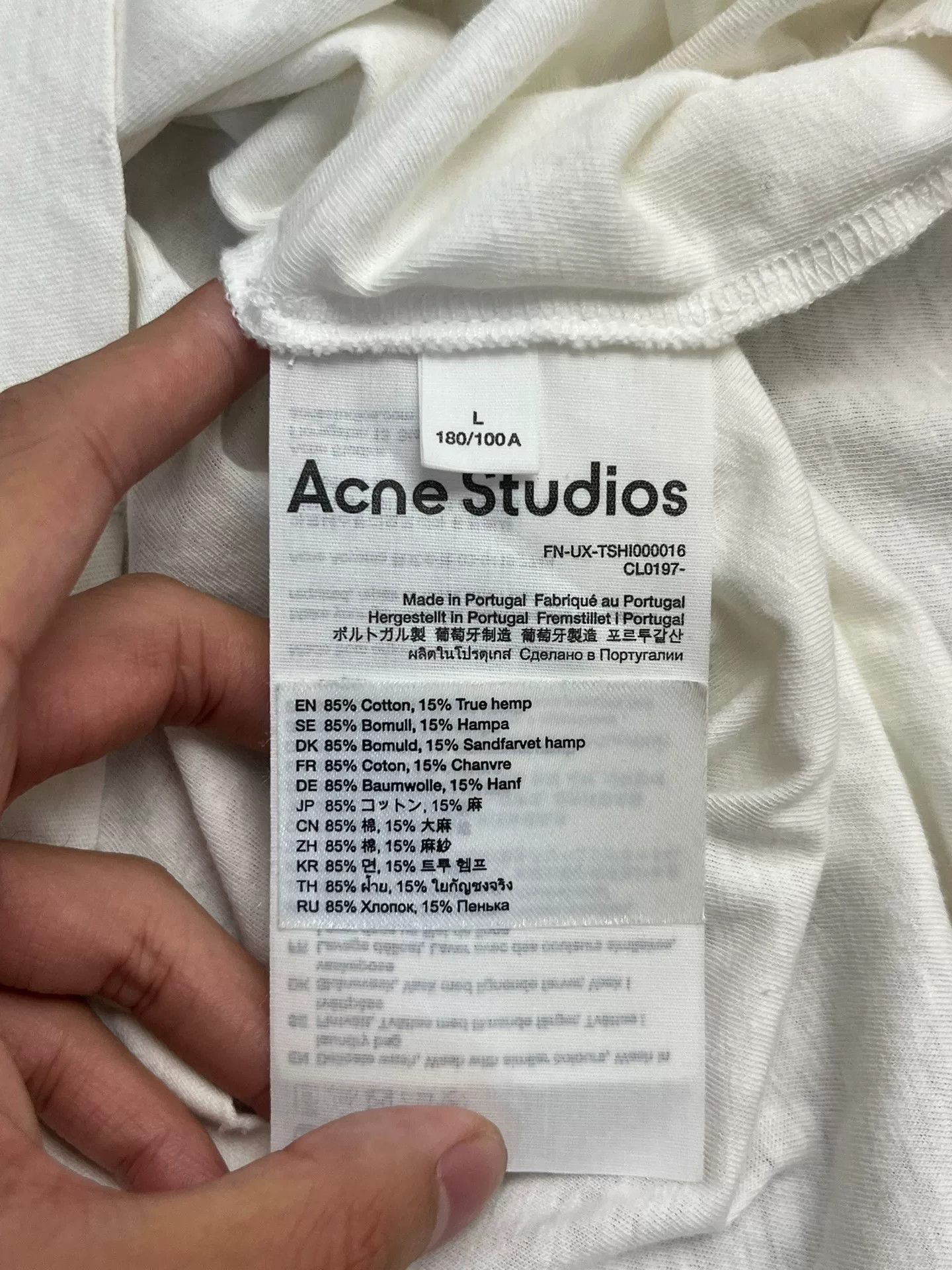 Acne Studios Acne Studios Printed T-Shirt L Men Size US L / EU 52-54 / 3 - 4 Thumbnail